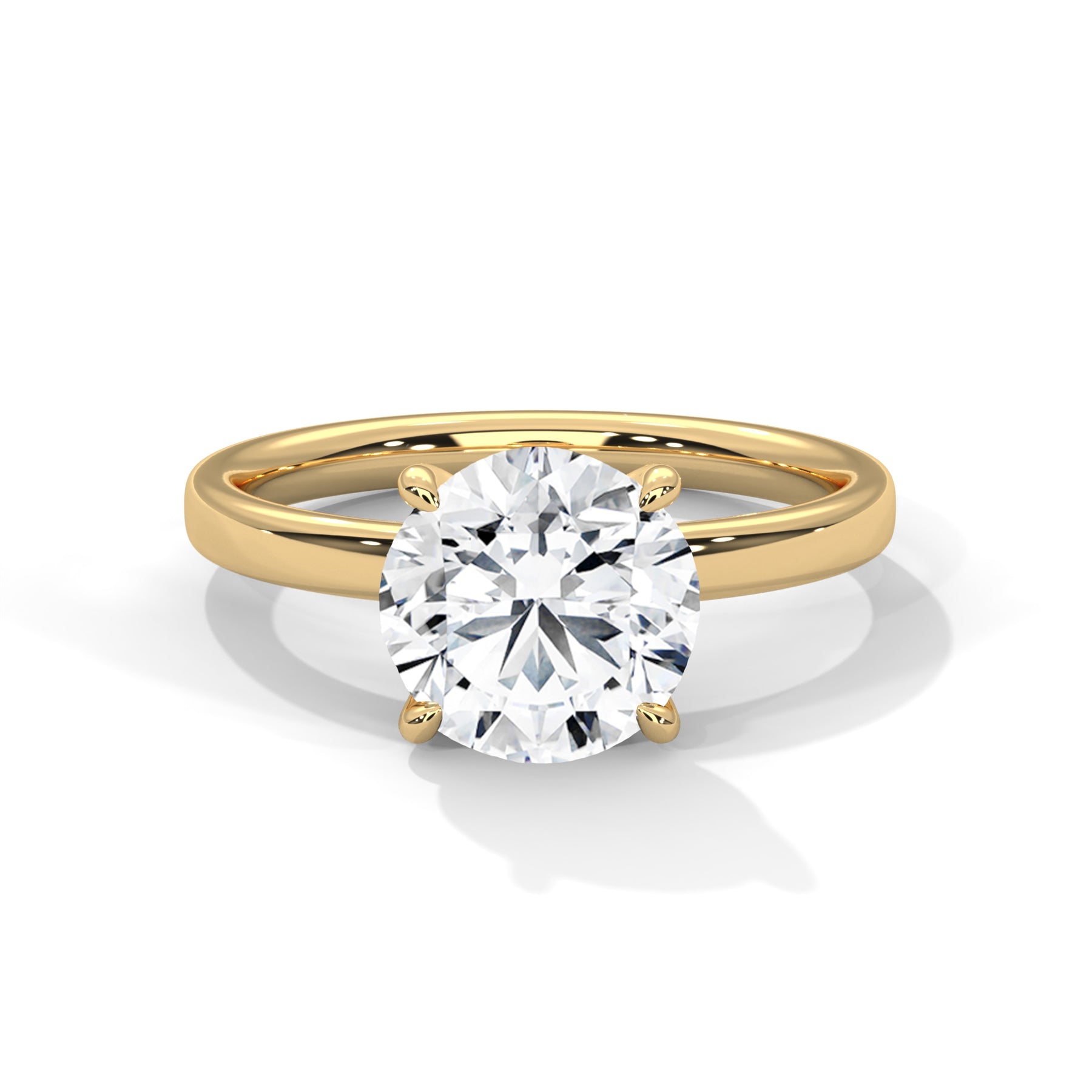 14K Yellow Gold 18K Yellow Gold Round