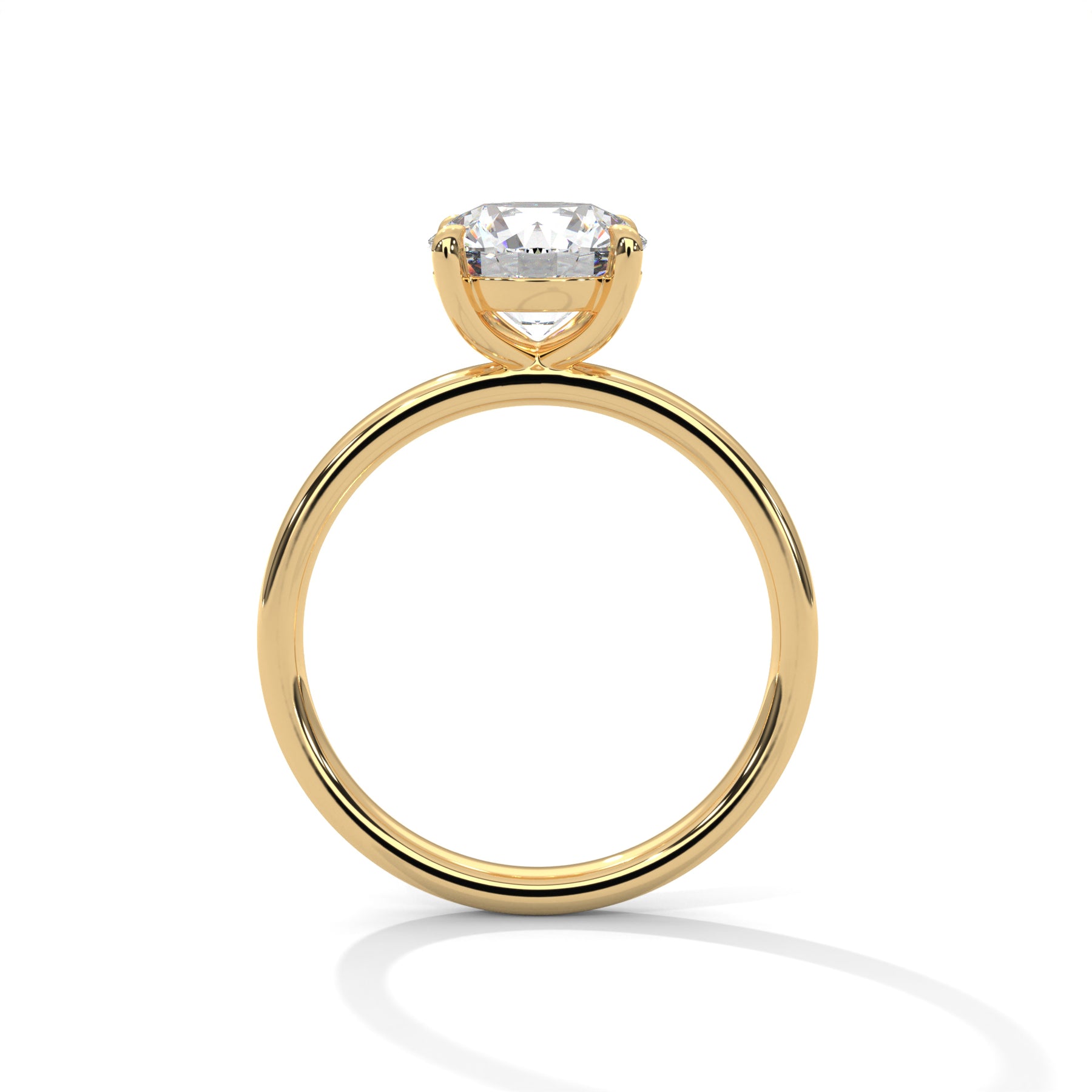 14K Yellow Gold 18K Yellow Gold Round