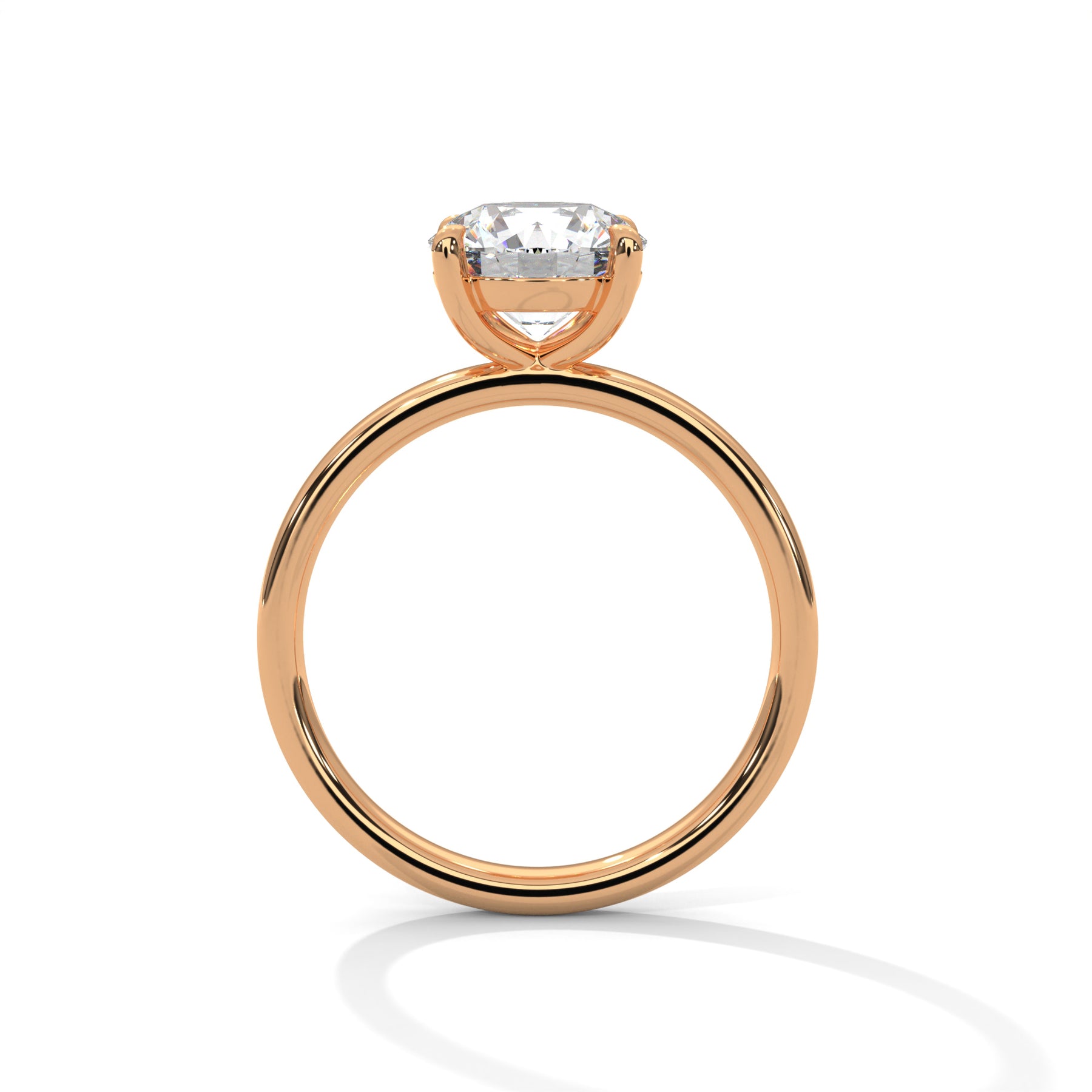 14K Rose Gold 18K Rose Gold Round