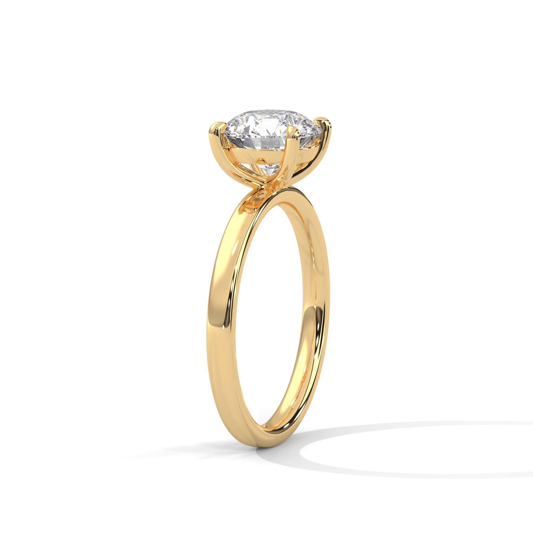 14K Yellow Gold 18K Yellow Gold Round