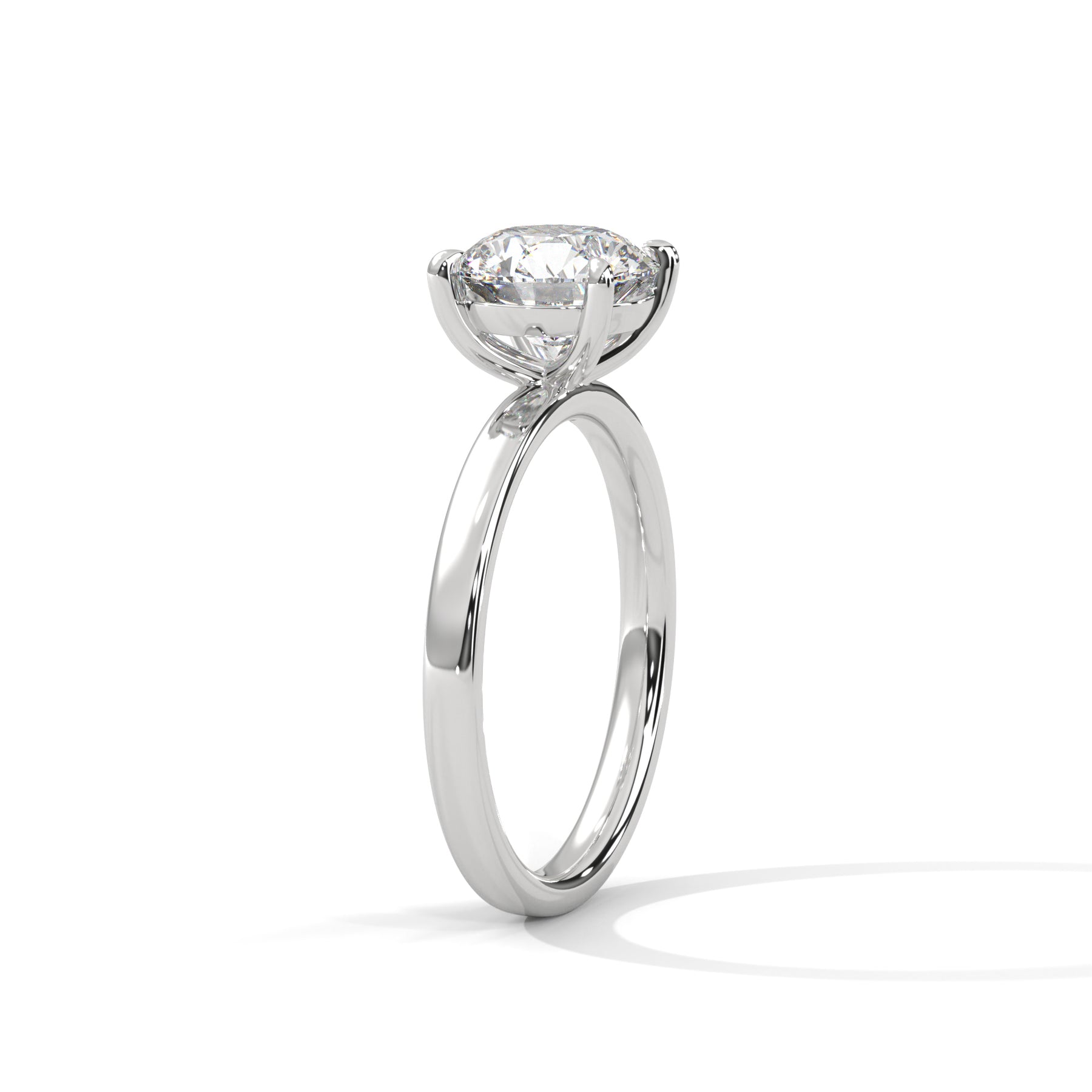 14K White Gold 18K White Gold Platinum Round