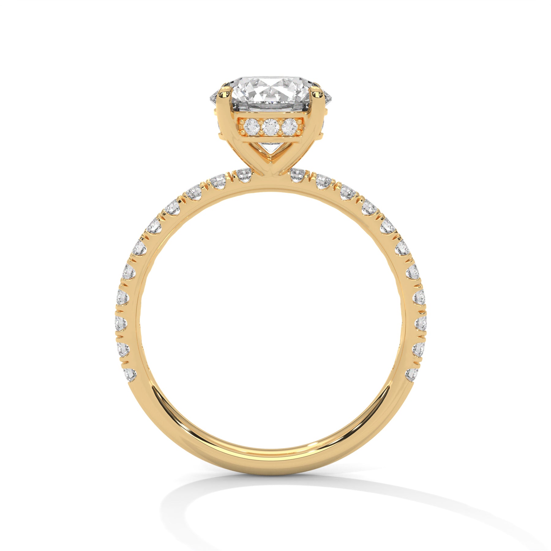 14K Yellow Gold 18K Yellow Gold Round