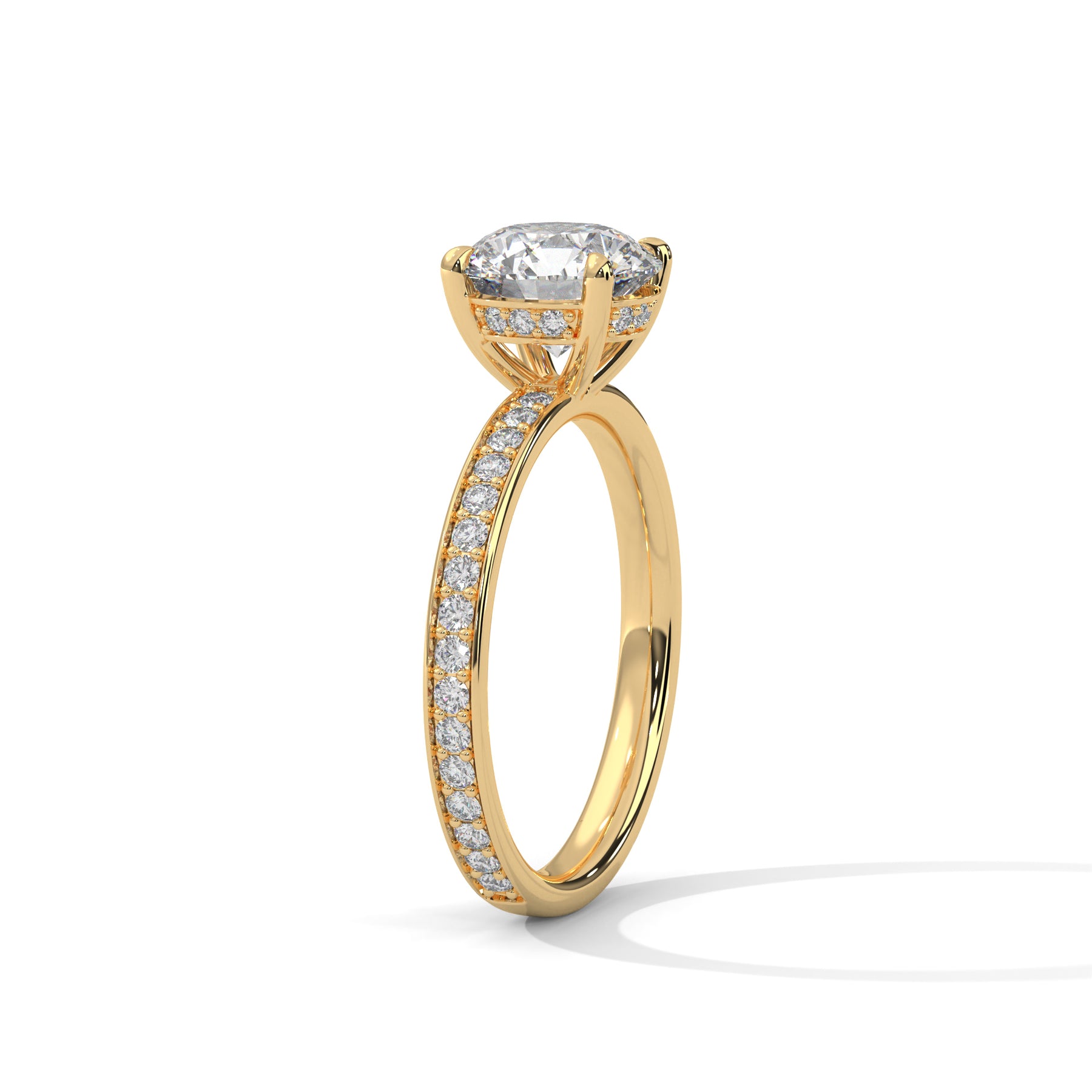 14K Yellow Gold 18K Yellow Gold Round