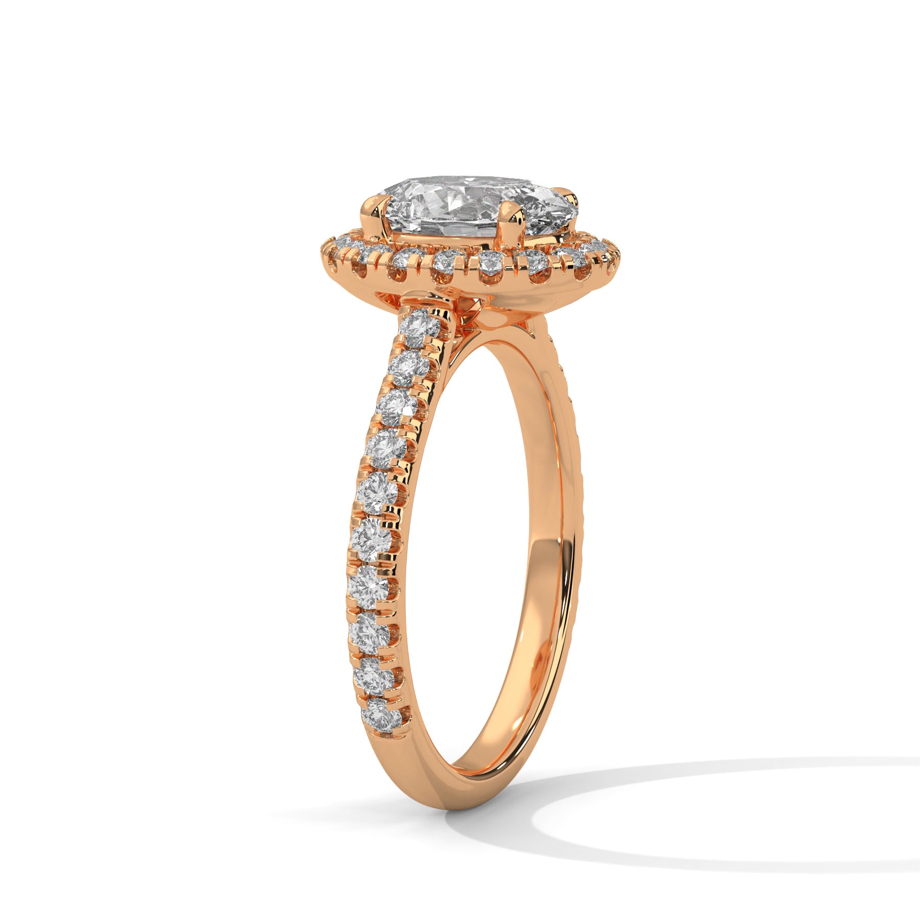 14K Rose Gold 18K Rose Gold Oval
