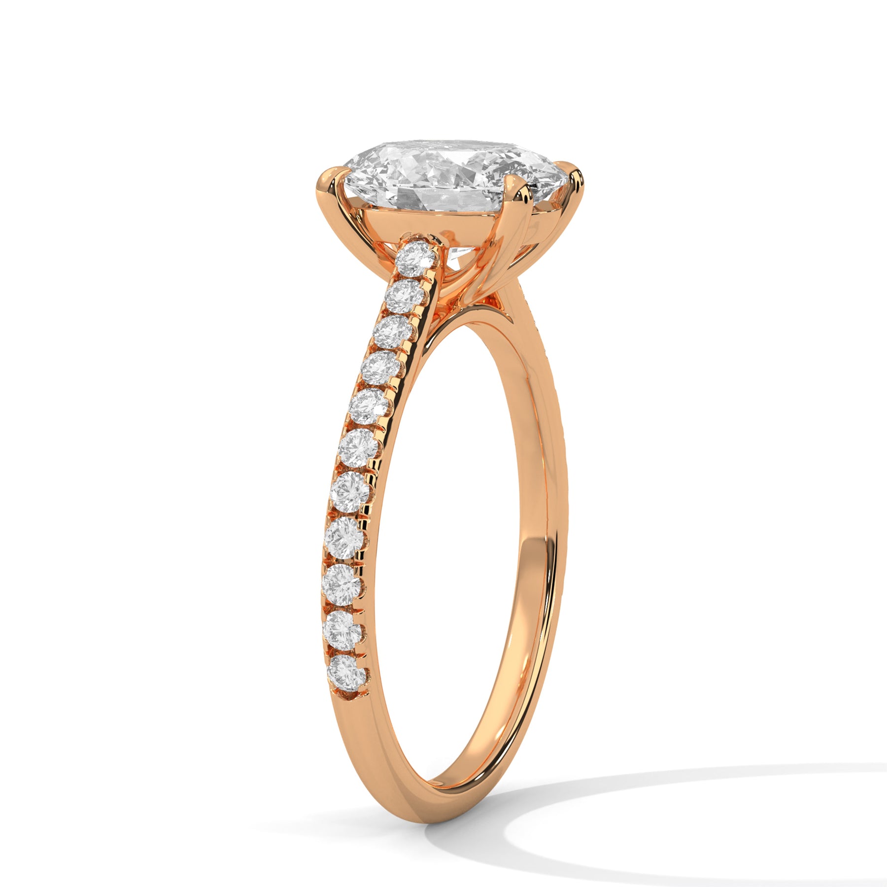 14K Rose Gold 18K Rose Gold Oval