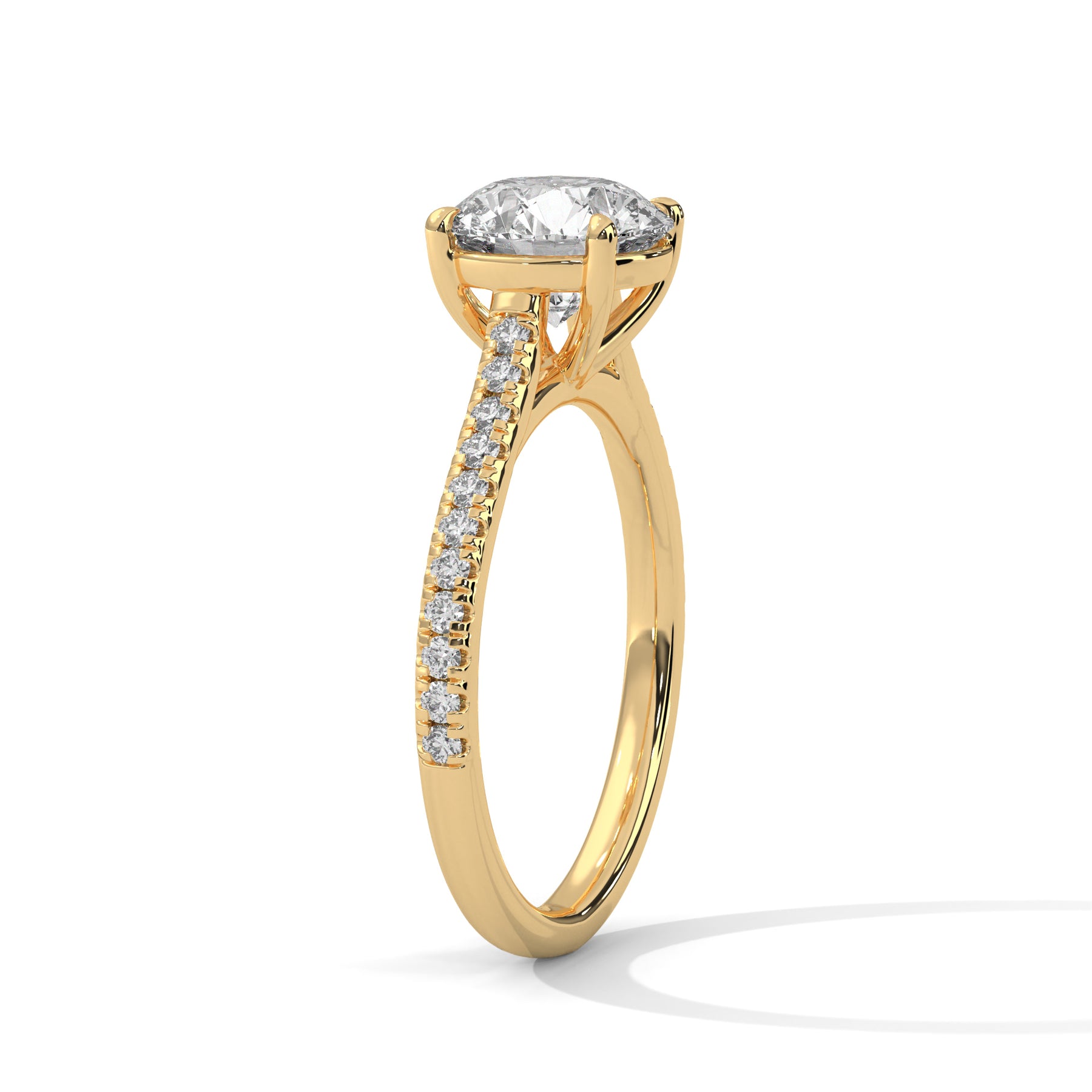 14K Yellow Gold 18K Yellow Gold Round