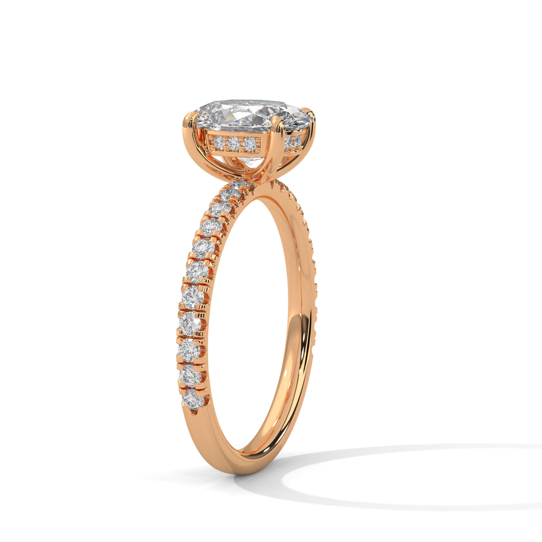 14K Rose Gold 18K Rose Gold Oval