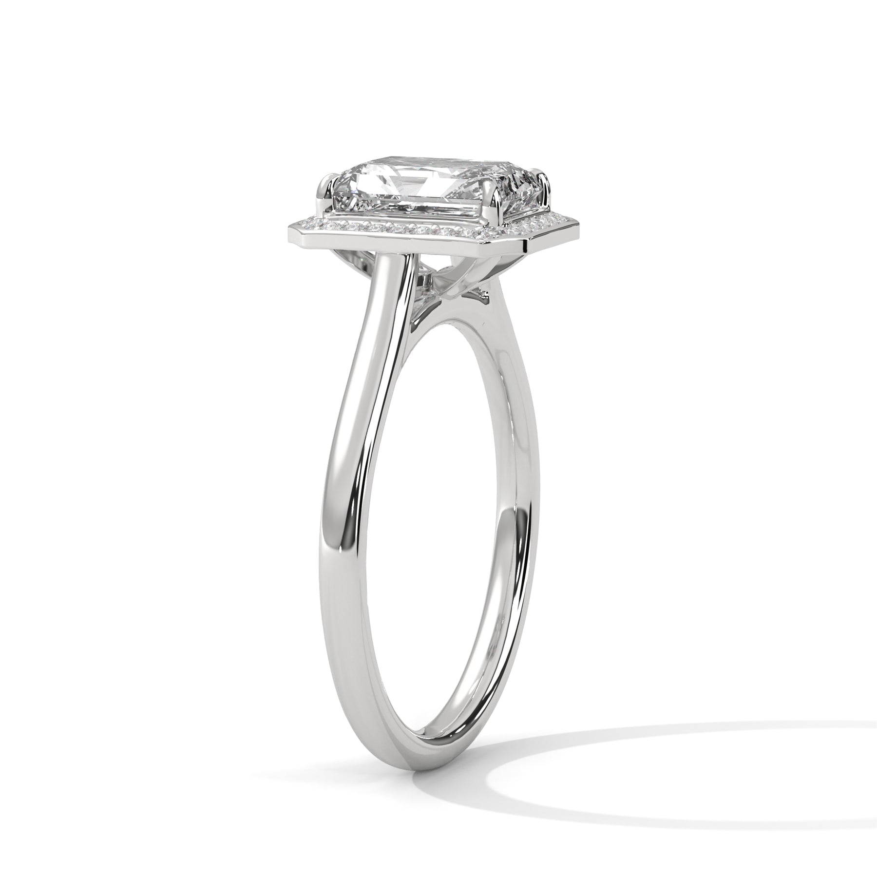 14K White Gold 18K White Gold Platinum Emerald