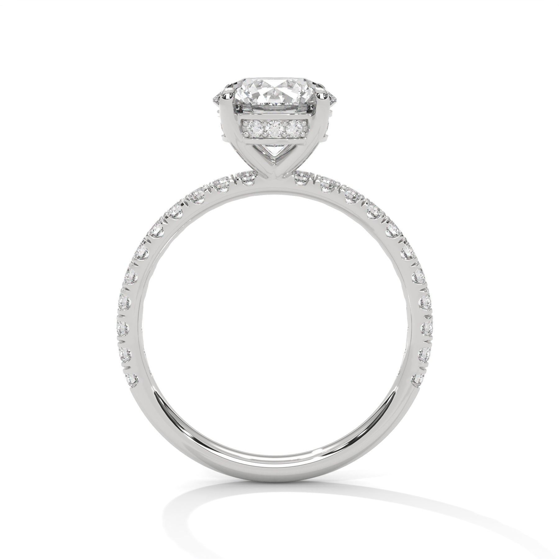 14K White Gold 18K White Gold Platinum Round