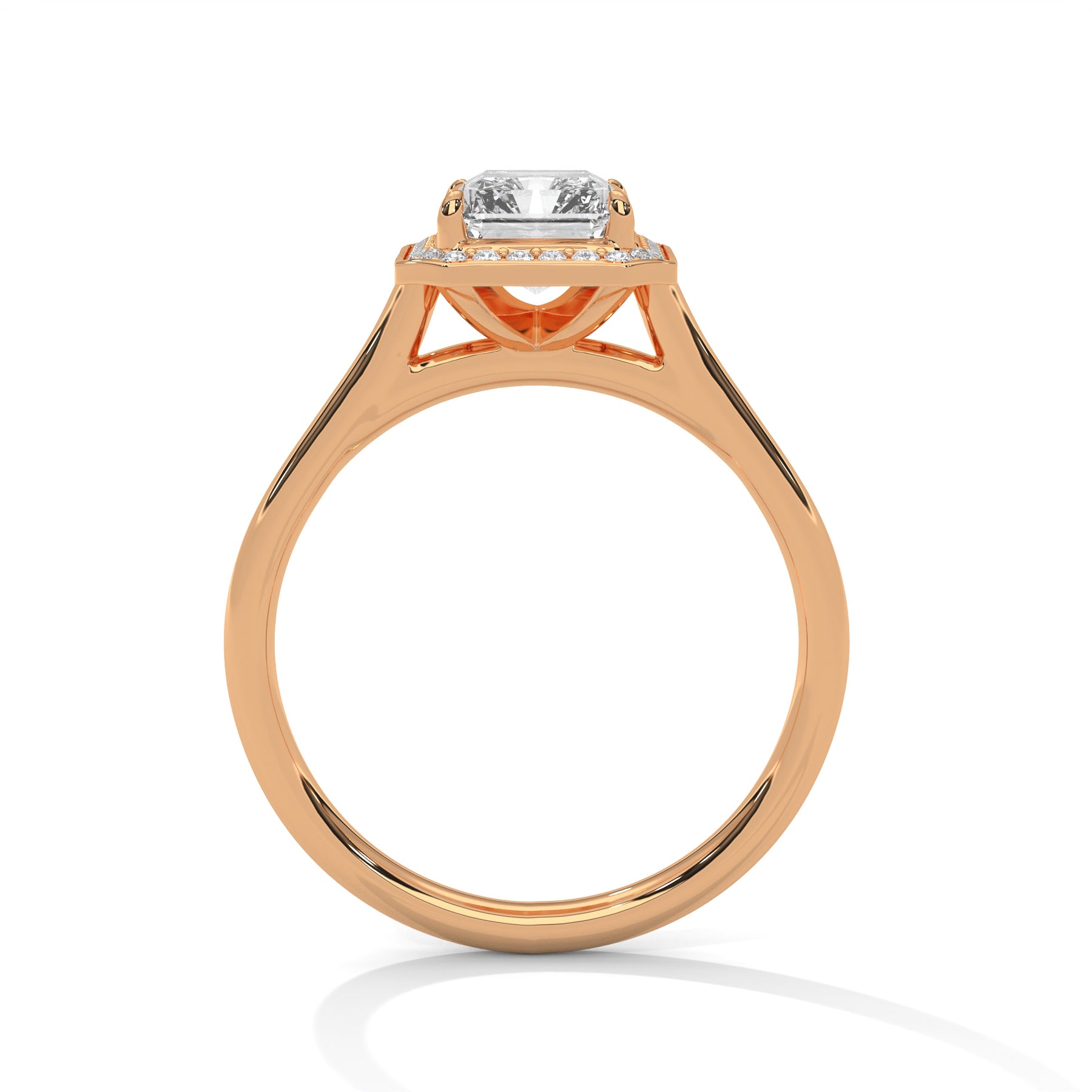 14K Rose Gold 18K Rose Gold Emerald