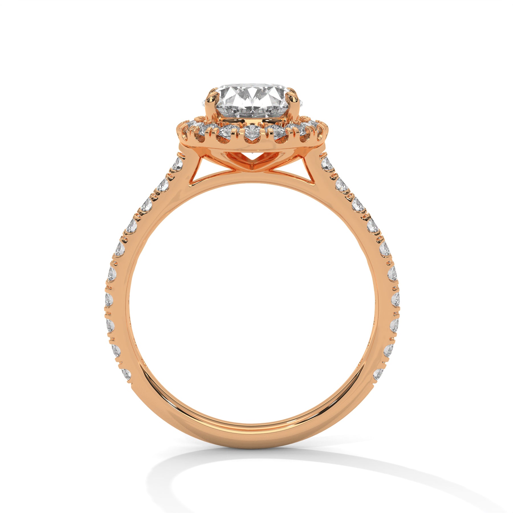 14K Rose Gold 18K Rose Gold Oval