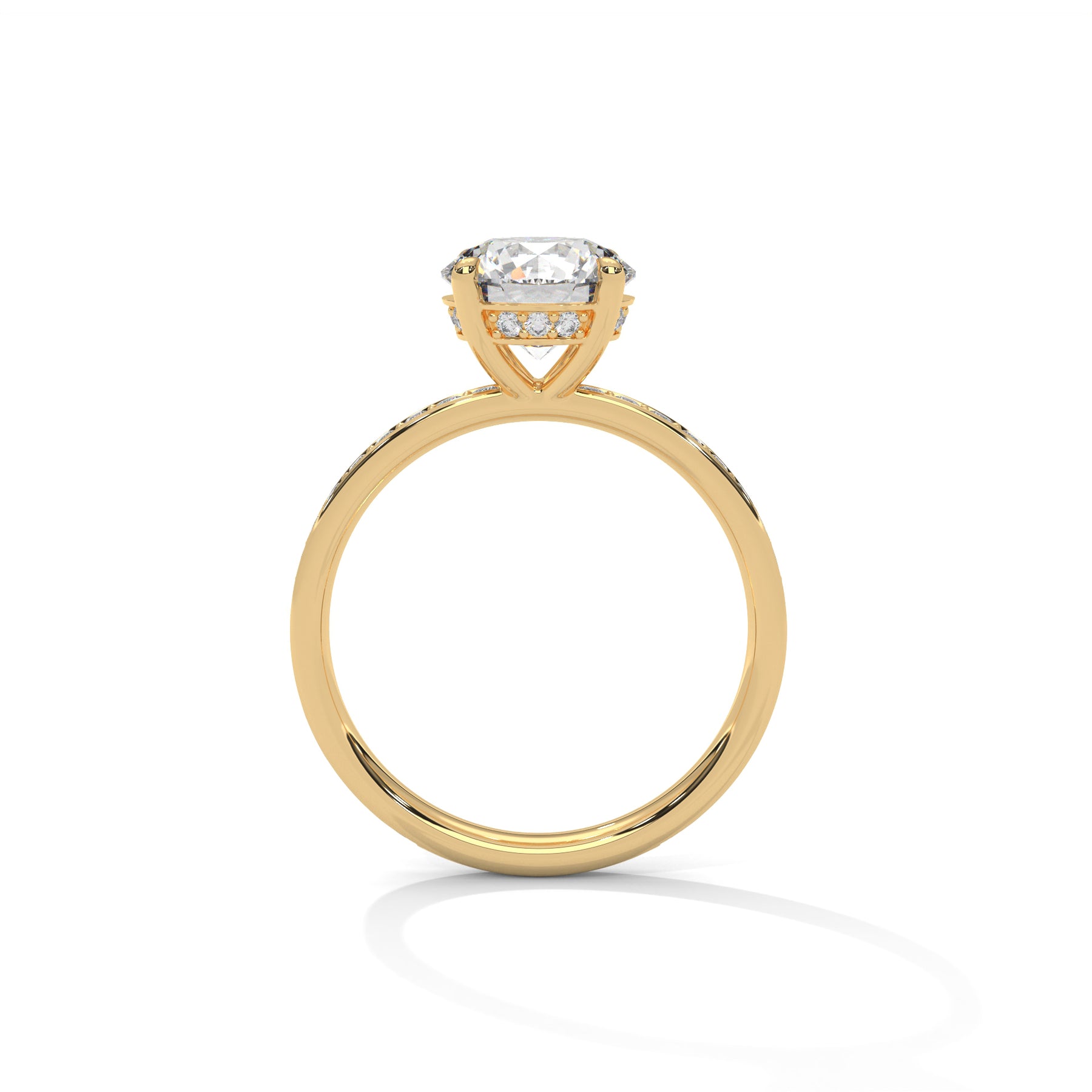 14K Yellow Gold 18K Yellow Gold Round
