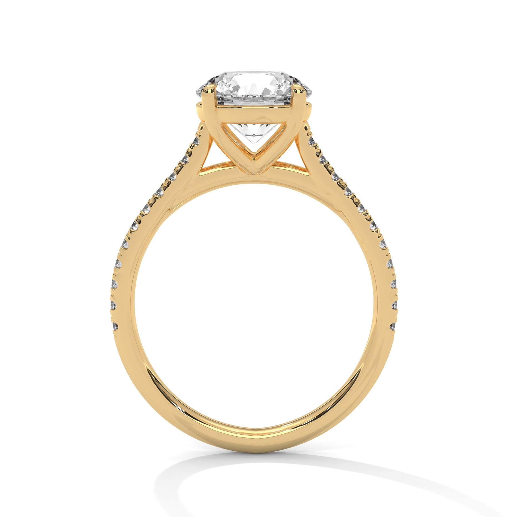 14K Yellow Gold 18K Yellow Gold Round