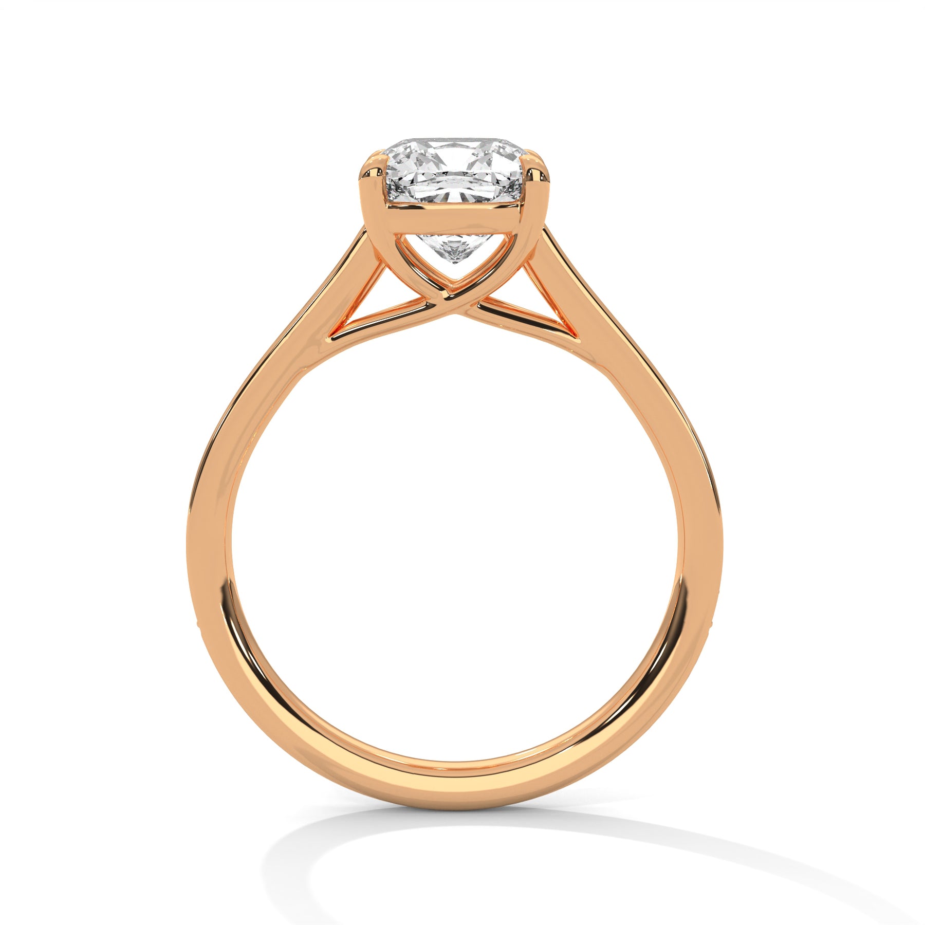 14K Rose Gold 18K Rose Gold Cushion