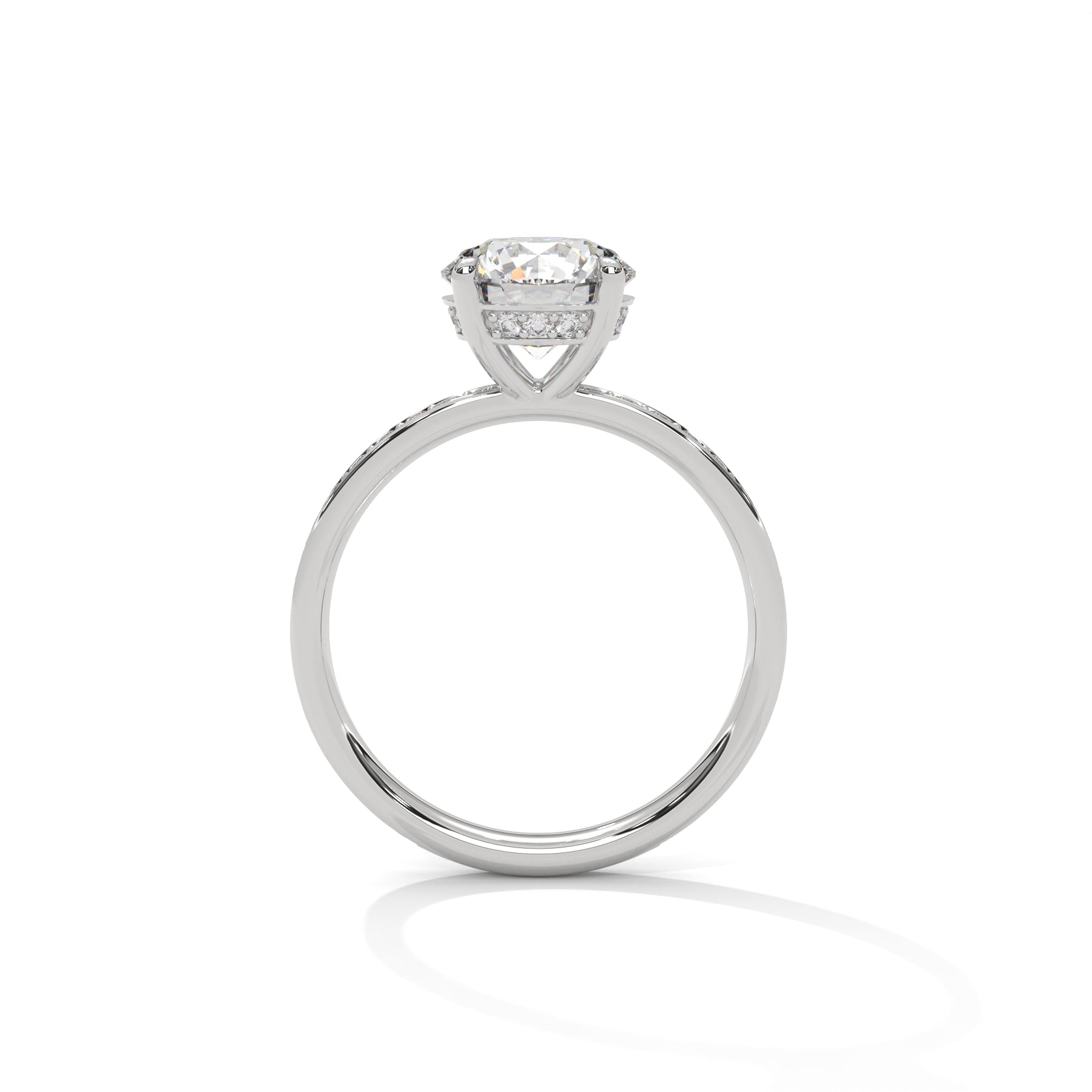 14K White Gold 18K White Gold Platinum Round