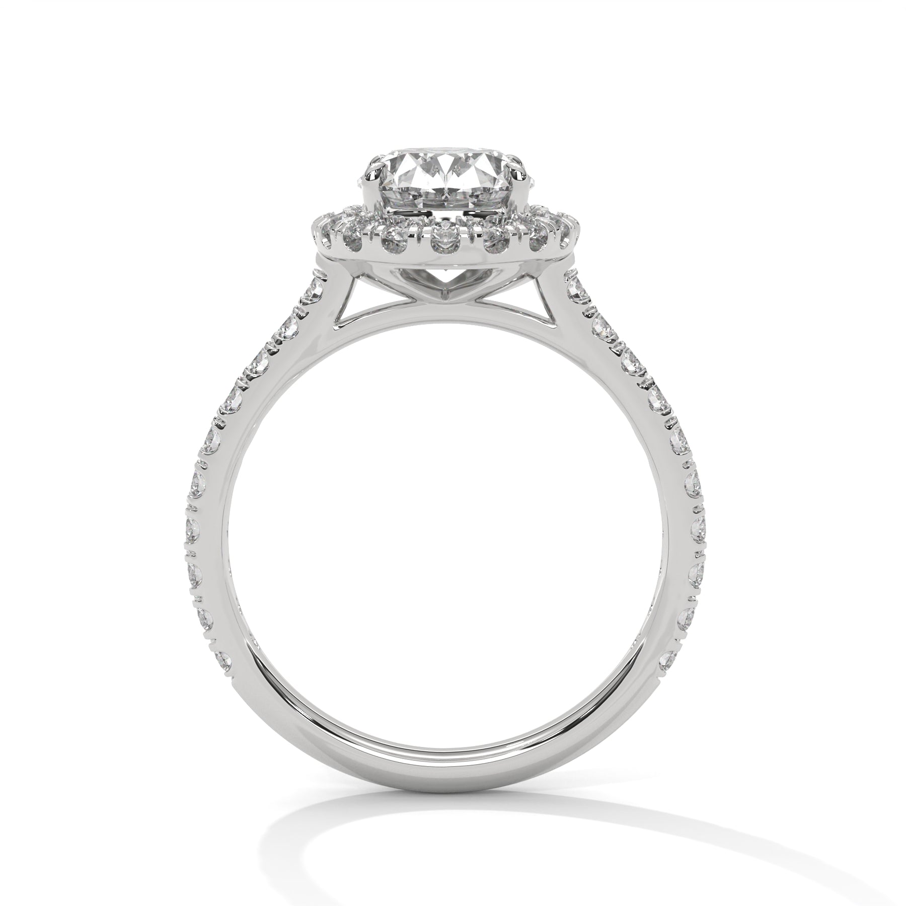 14K White Gold 18K White Gold Platinum Oval