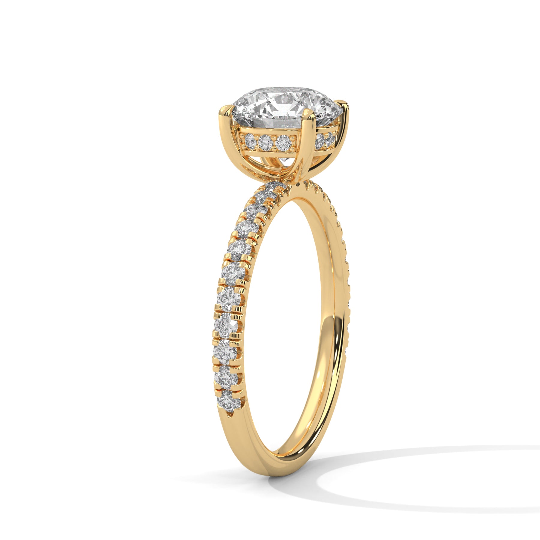 14K Yellow Gold 18K Yellow Gold Round