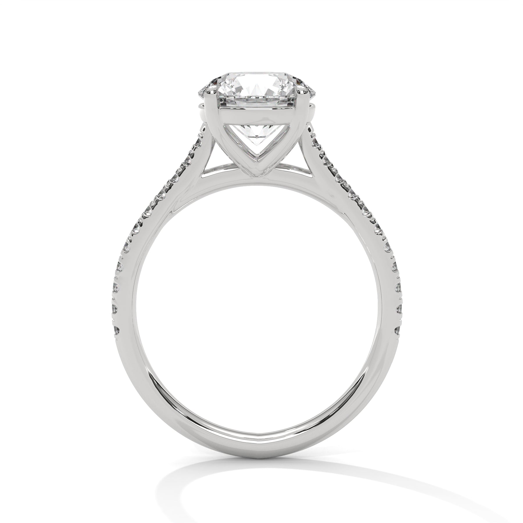 14K White Gold 18K White Gold Platinum Round