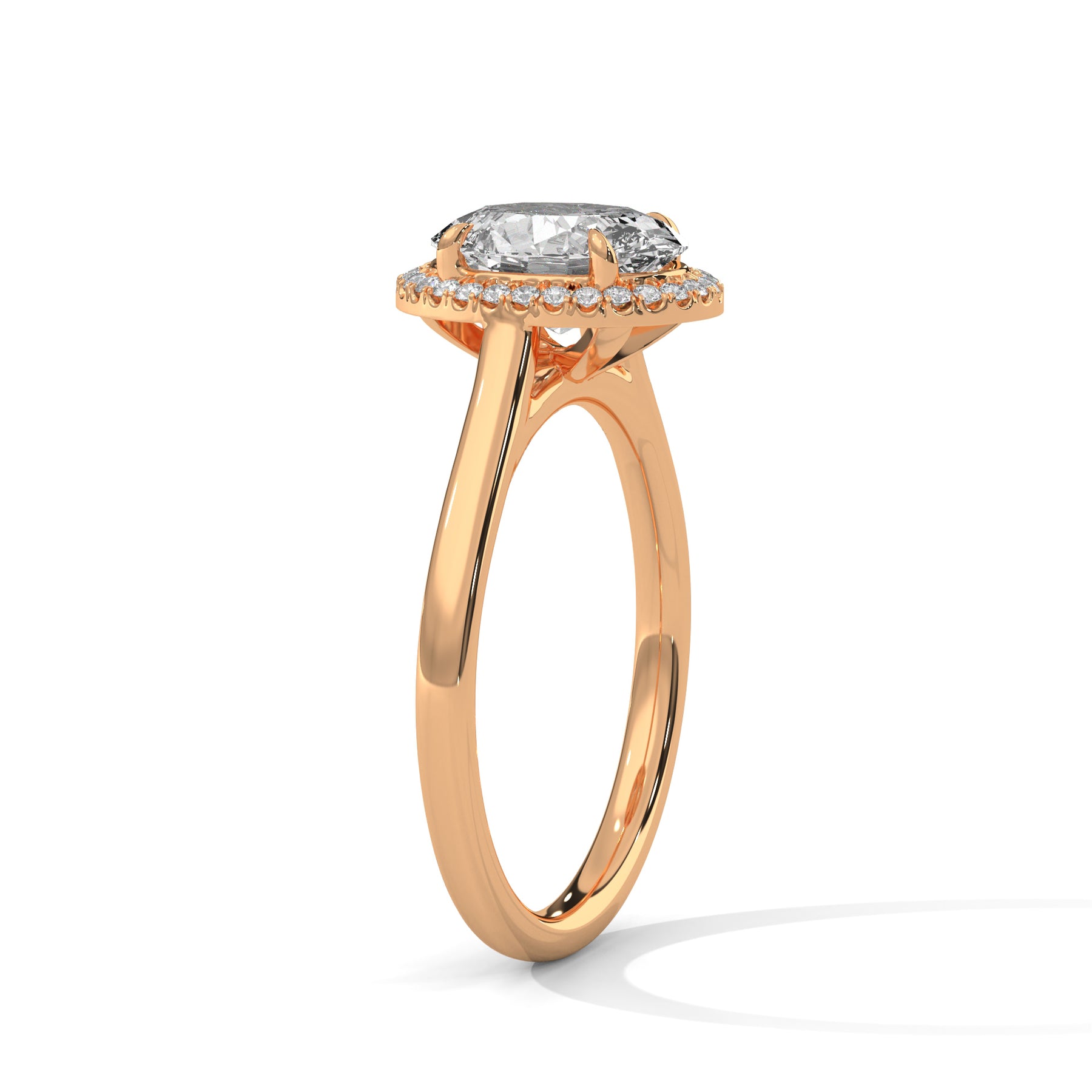 14K Rose Gold 18K Rose Gold Oval