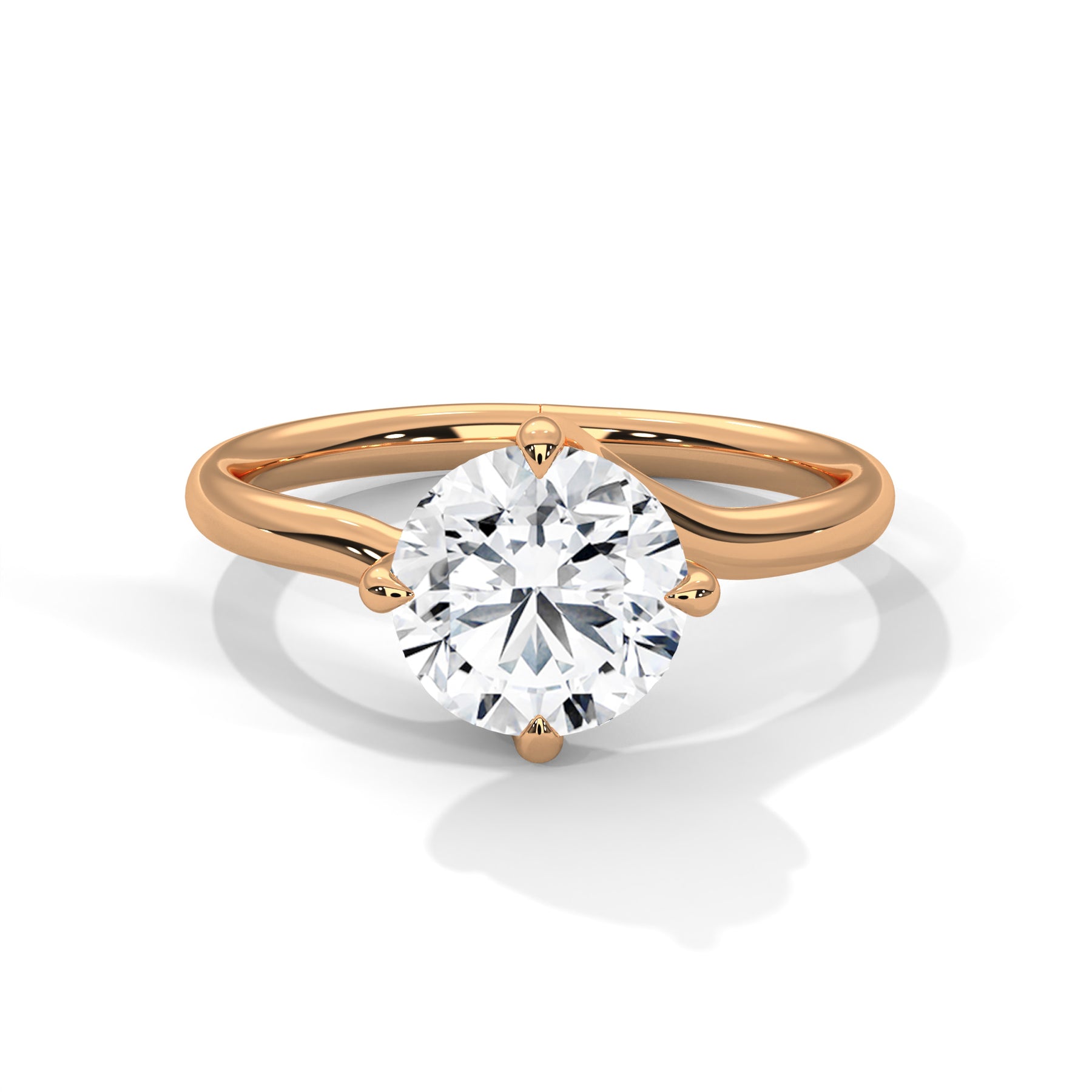 14K Rose Gold 18K Rose Gold Round