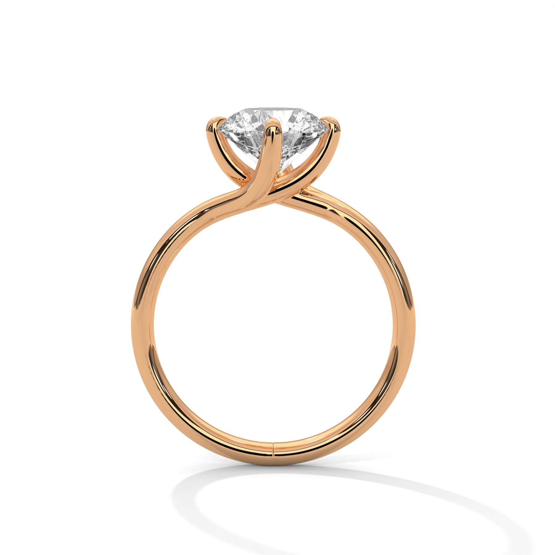 14K Rose Gold 18K Rose Gold Round