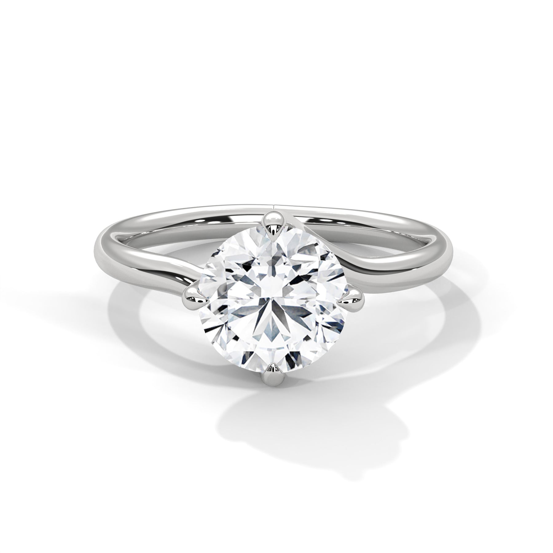 14K White Gold 18K White Gold Platinum Round