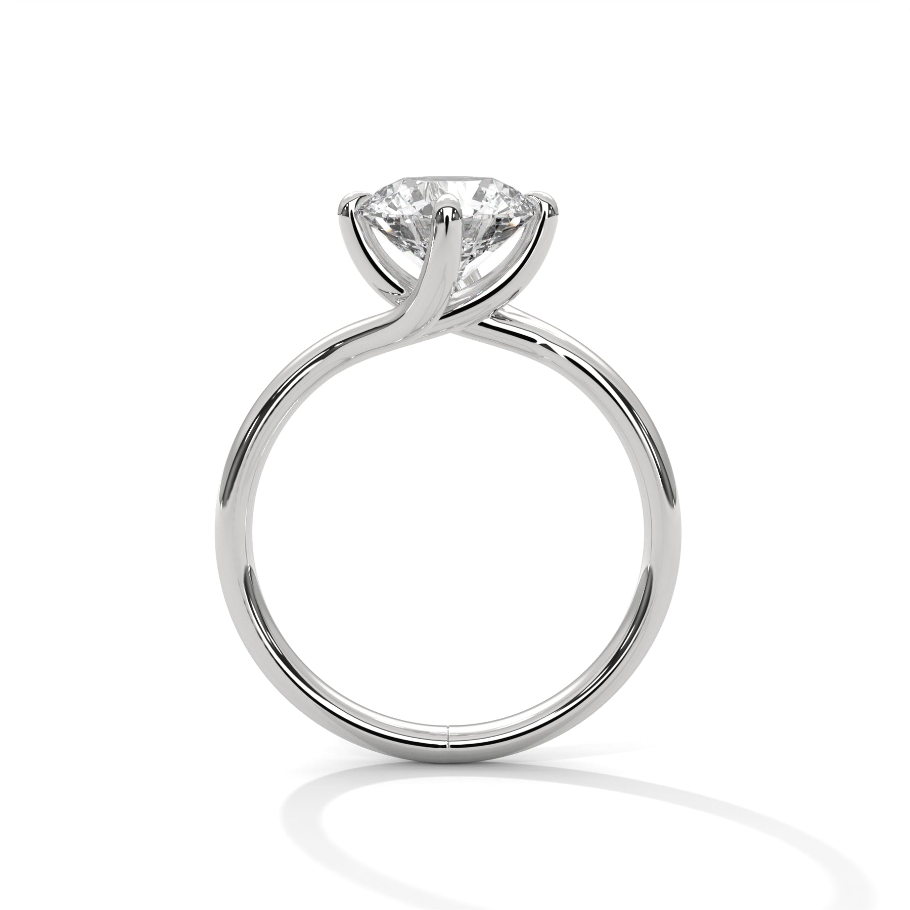 14K White Gold 18K White Gold Platinum Round
