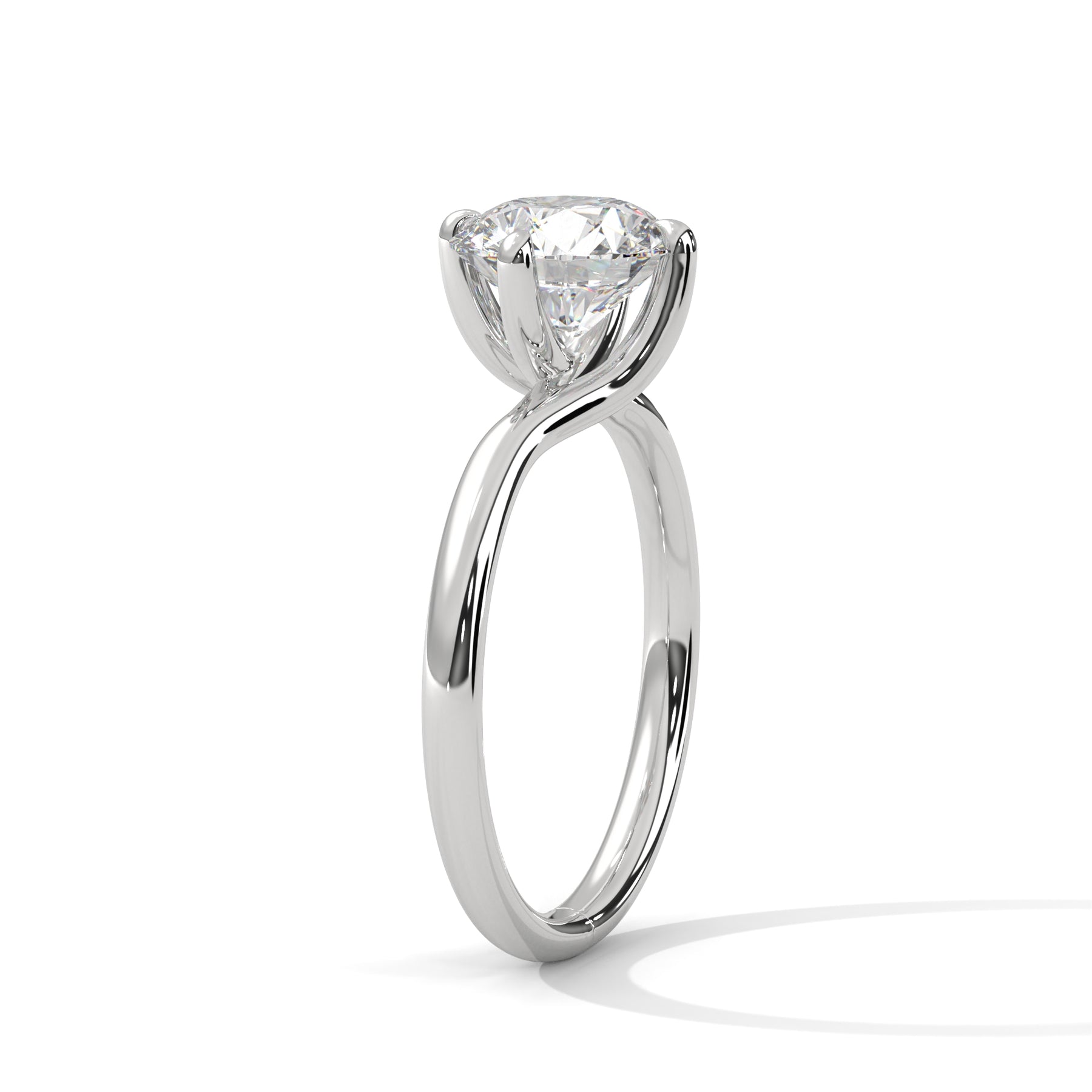 14K White Gold 18K White Gold Platinum Round
