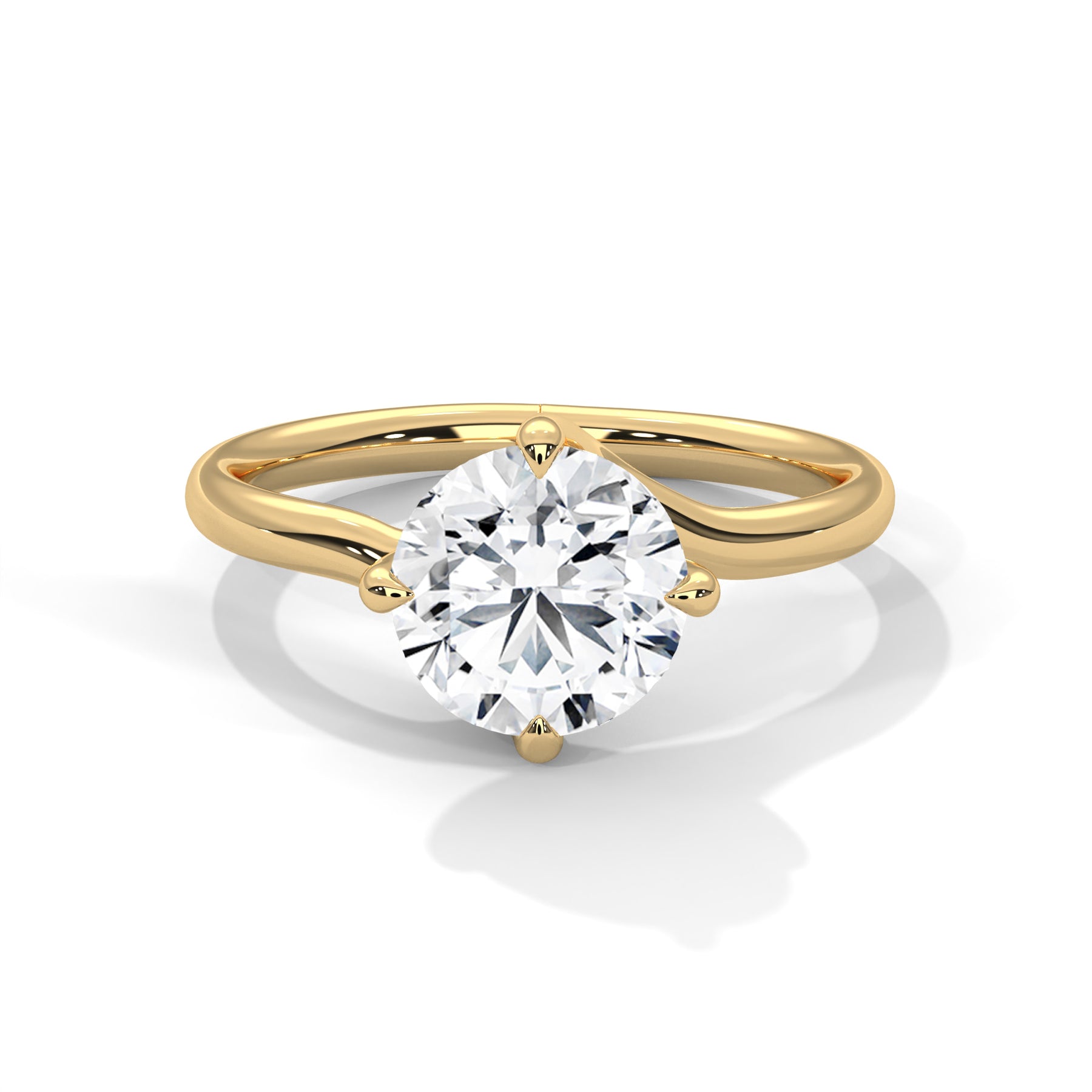 14K Yellow Gold 18K Yellow Gold Round