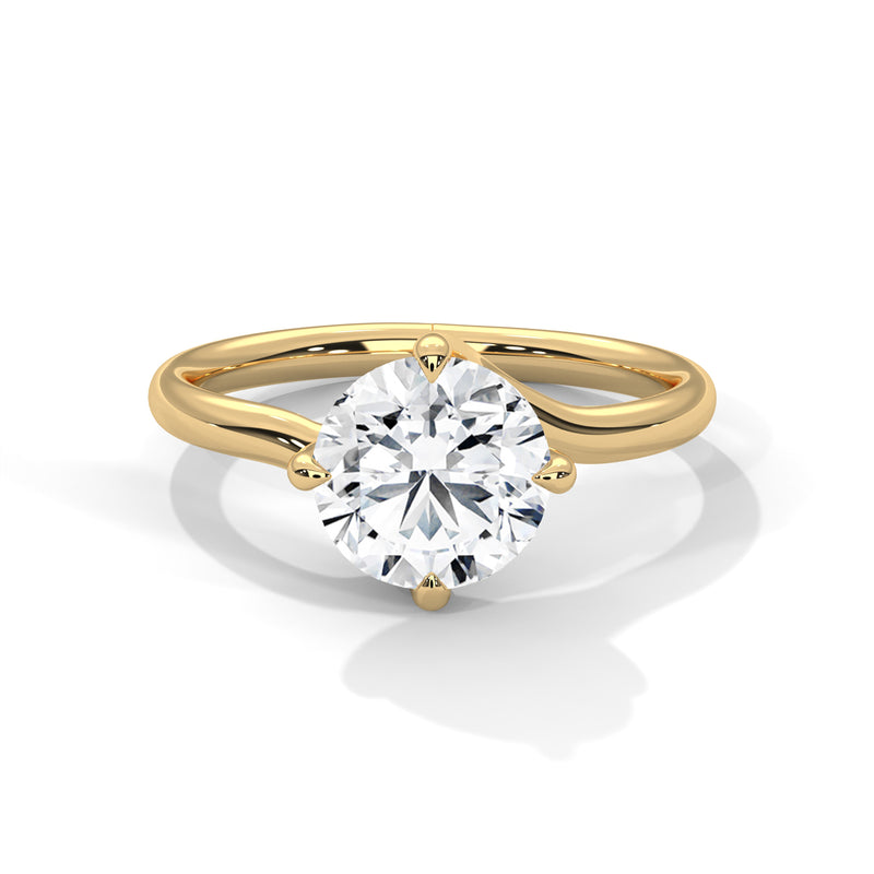 14K Yellow Gold 18K Yellow Gold Round