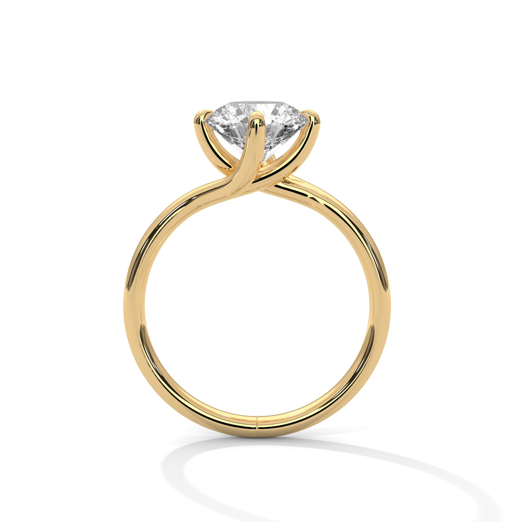 14K Yellow Gold 18K Yellow Gold Round