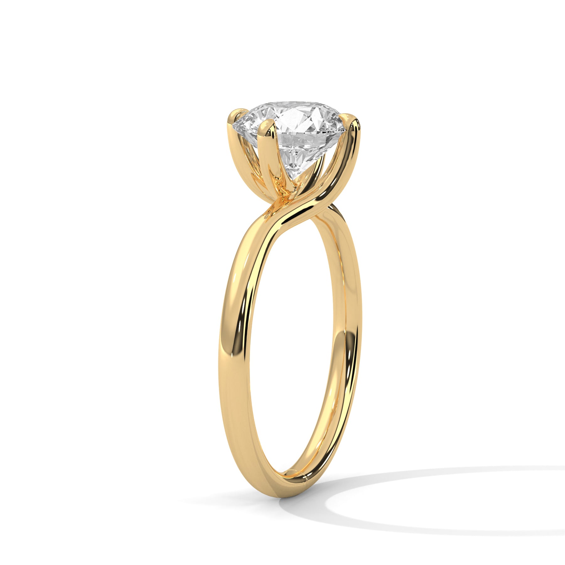 14K Yellow Gold 18K Yellow Gold Round
