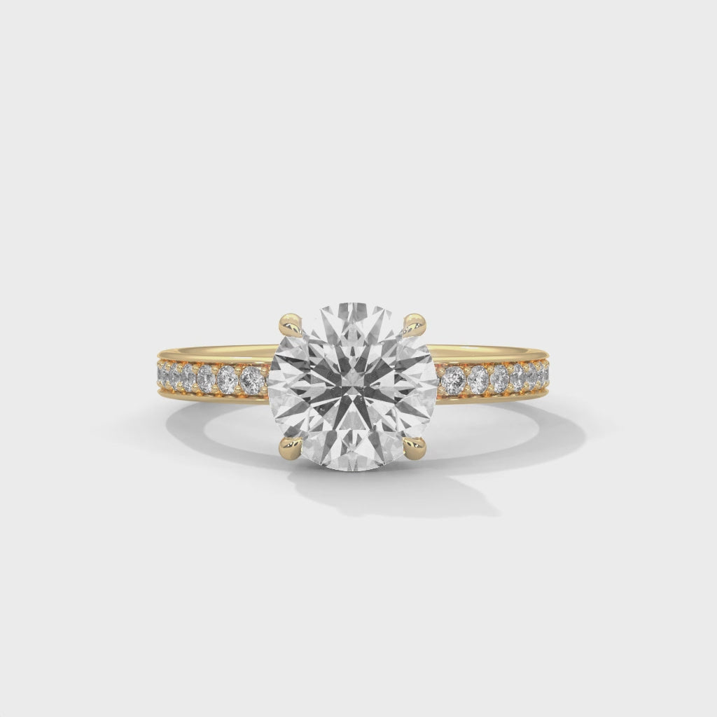 14K Yellow Gold 18K Yellow Gold Round