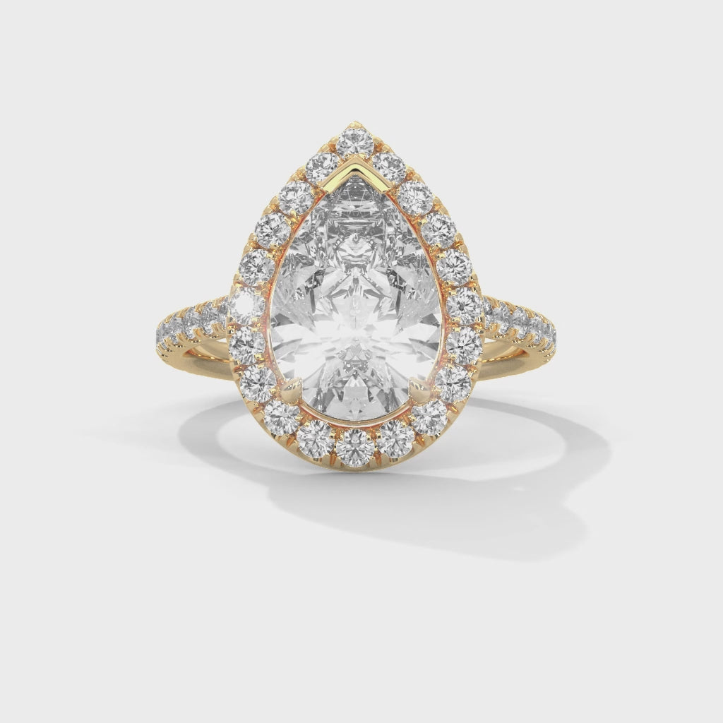 14K Yellow Gold 18K Yellow Gold Pear