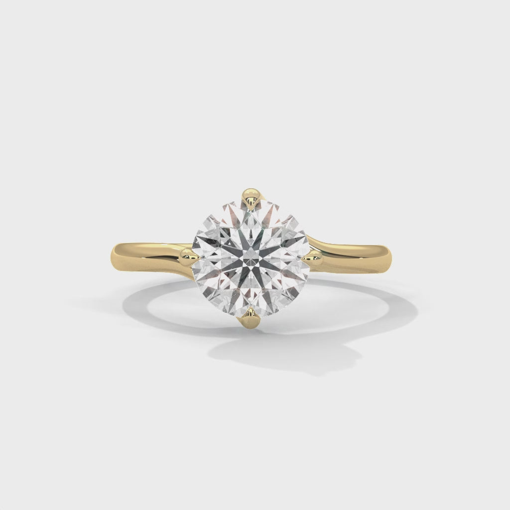 14K Yellow Gold 18K Yellow Gold Round