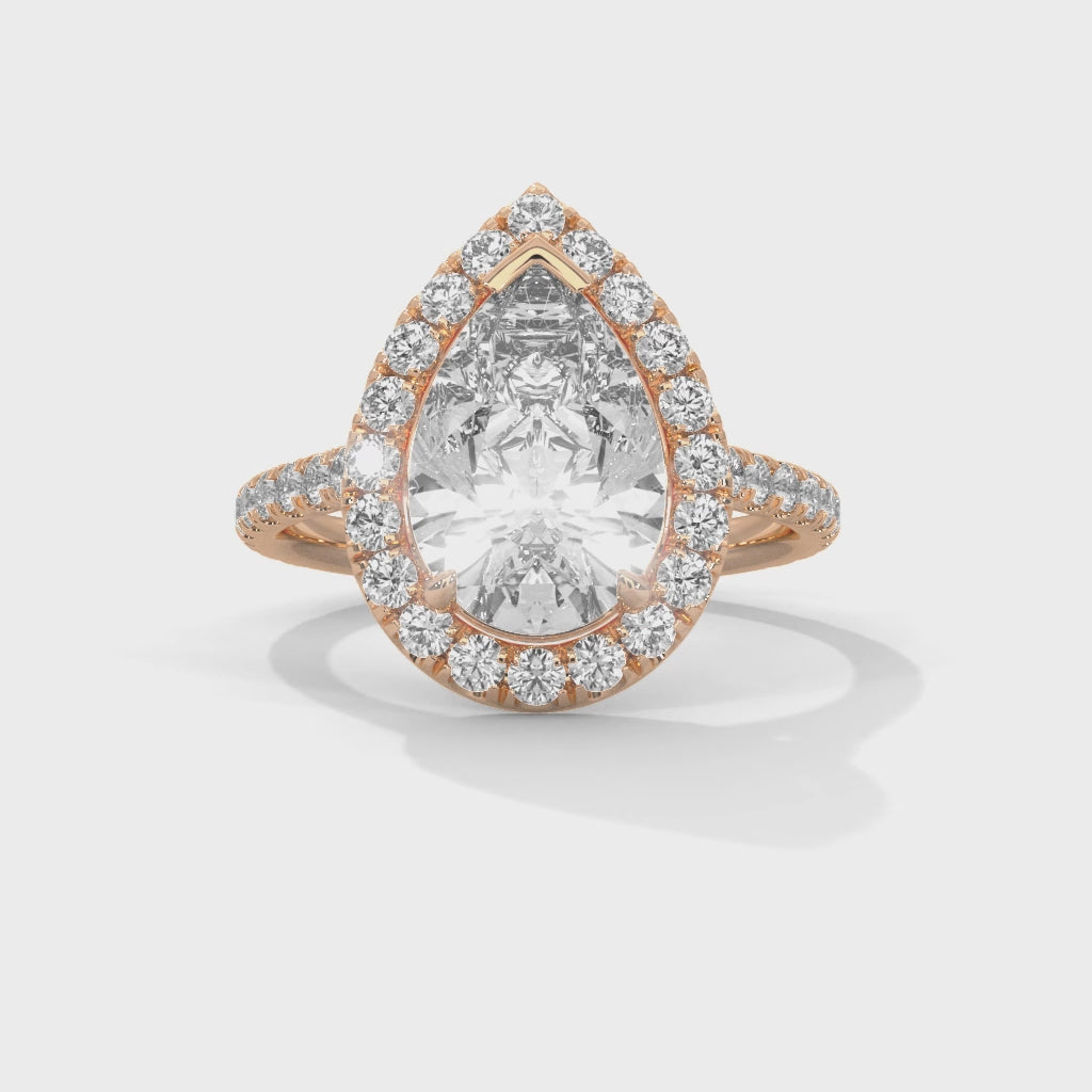 14K Rose Gold 18K Rose Gold Pear