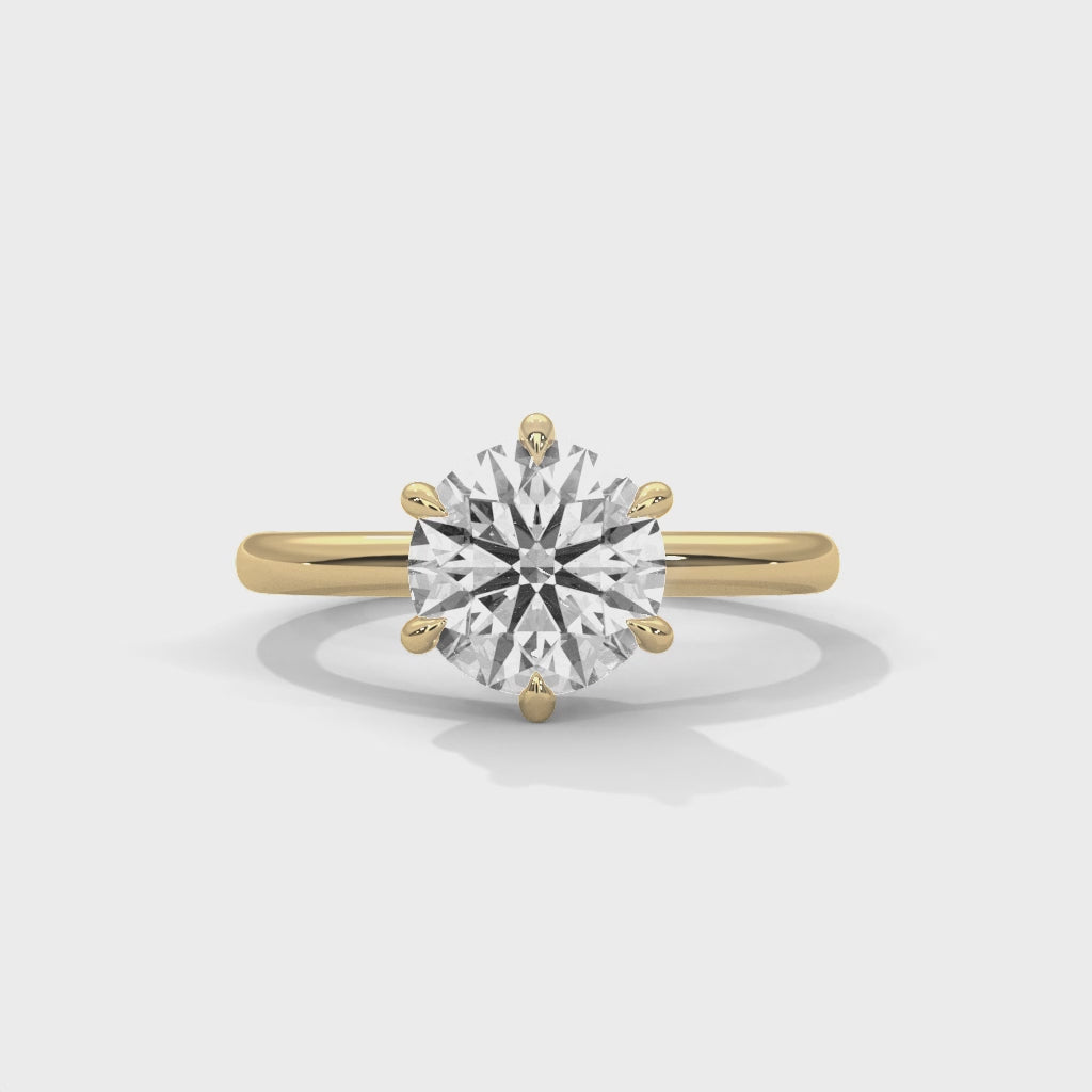 14K Yellow Gold 18K Yellow Gold Round