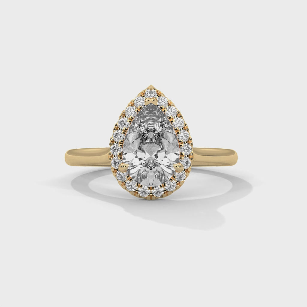 14K Yellow Gold 18K Yellow Gold Pear