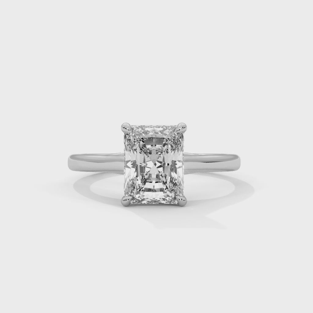14K White Gold 18K White Gold Platinum Radiant