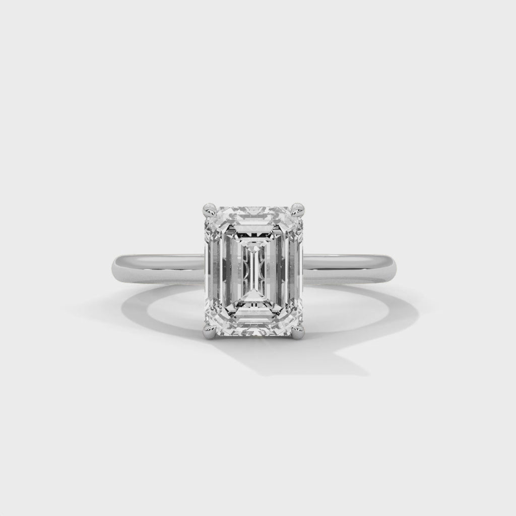 14K White Gold 18K White Gold Platinum Emerald