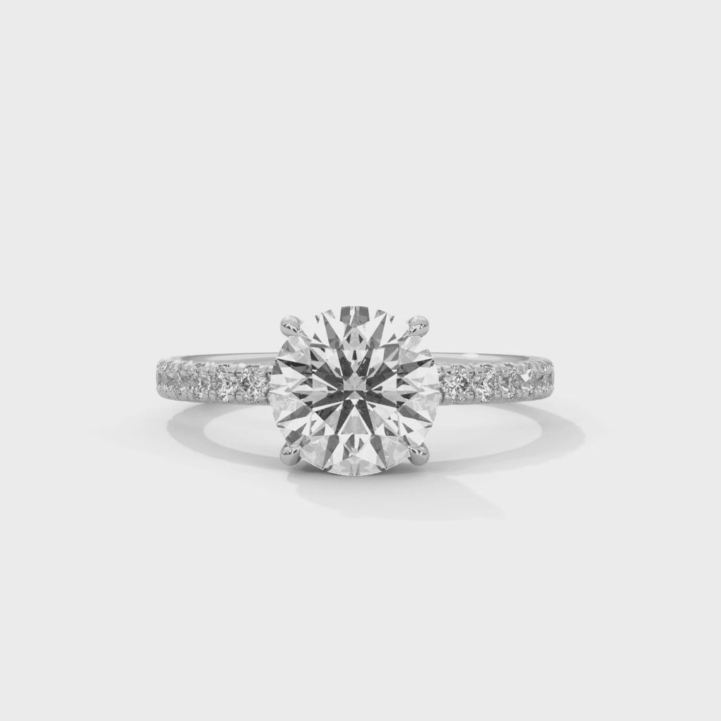14K White Gold 18K White Gold Platinum Round