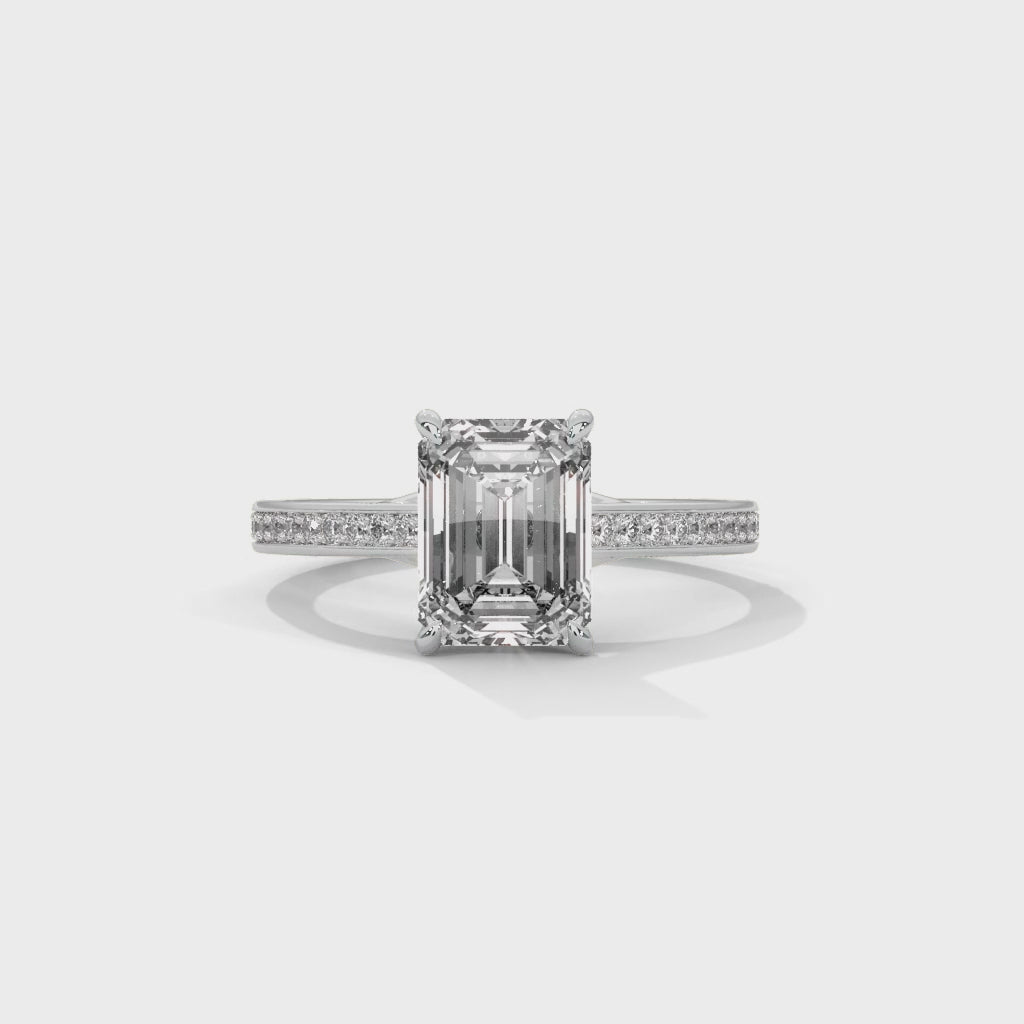 14K White Gold 18K White Gold Platinum Emerald