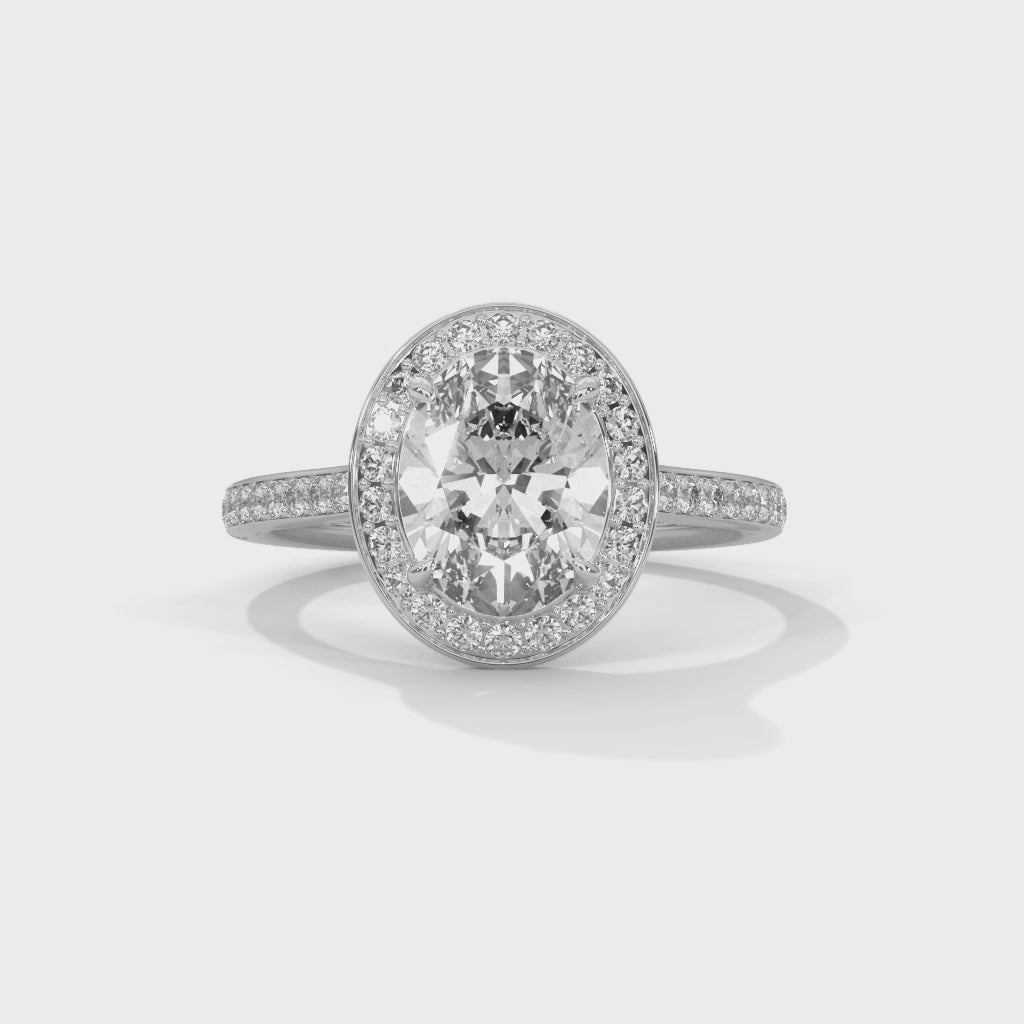 14K White Gold 18K White Gold Platinum Oval