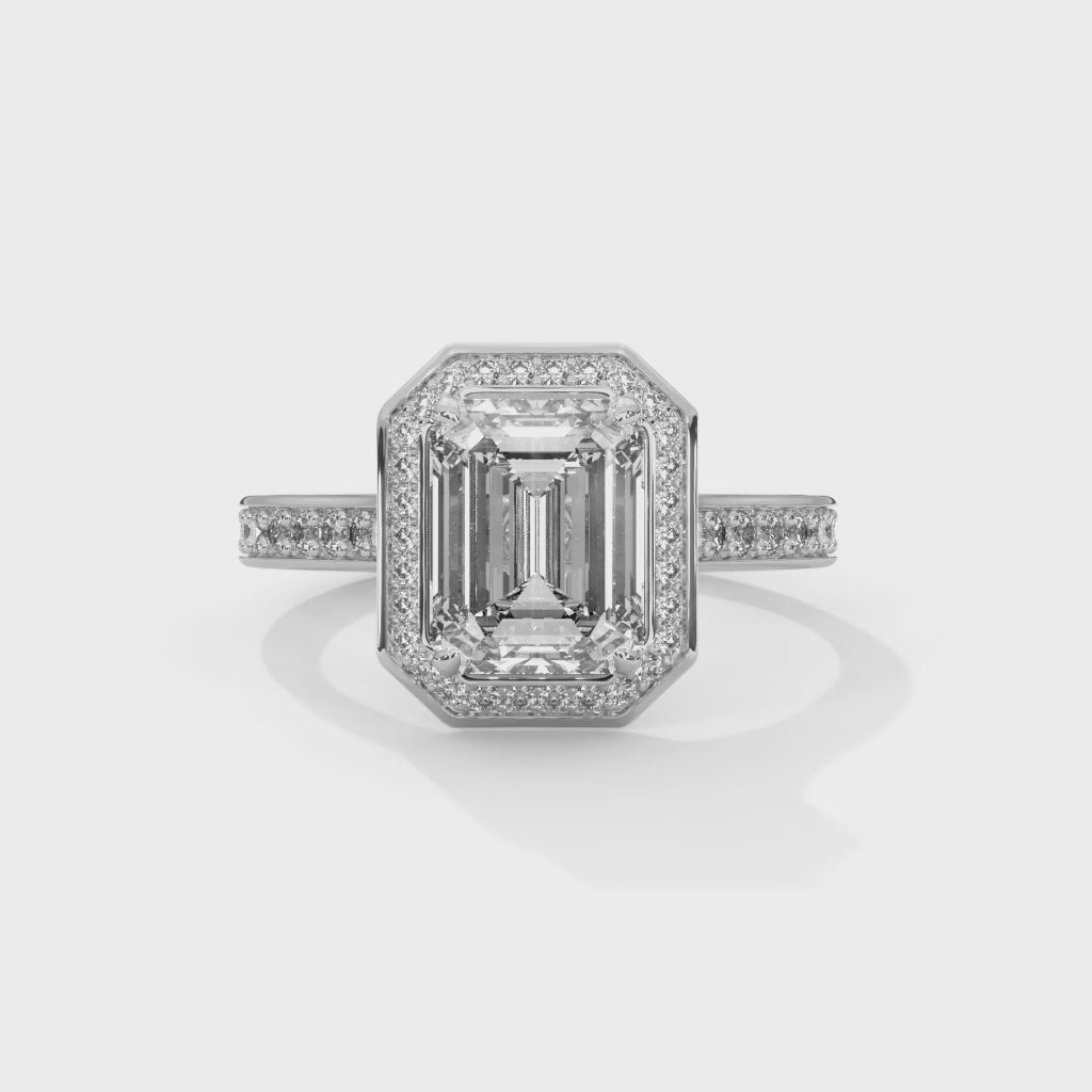 14K White Gold 18K White Gold Platinum Emerald