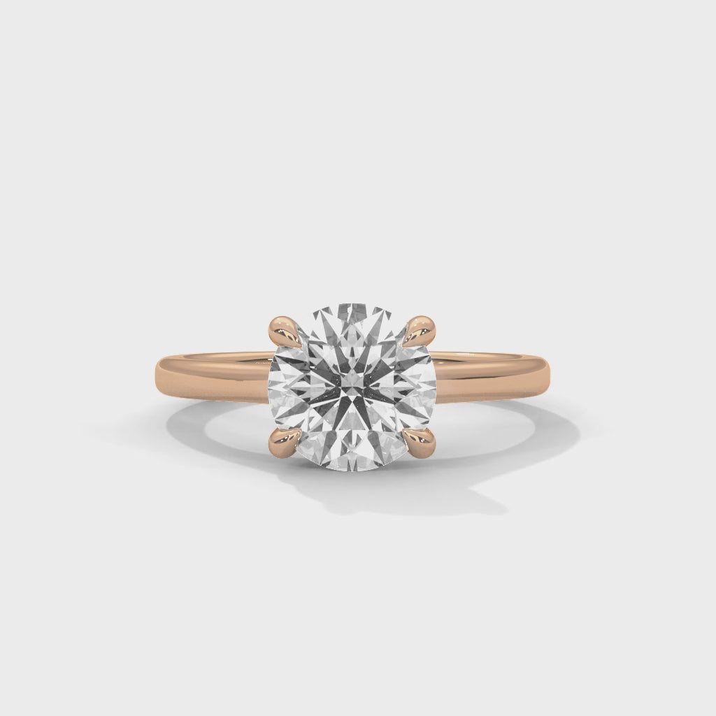 14K Rose Gold 18K Rose Gold Round