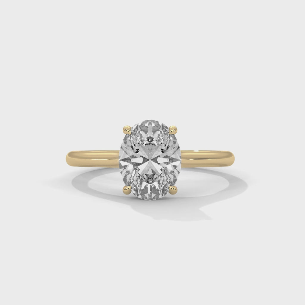 14K Yellow Gold 18K Yellow Gold Oval