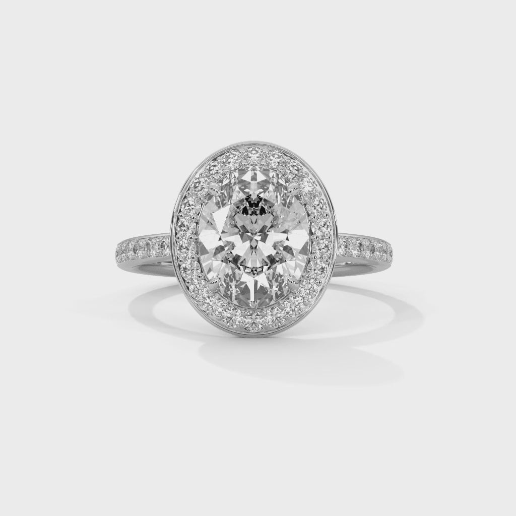 14K White Gold 18K White Gold Platinum Oval