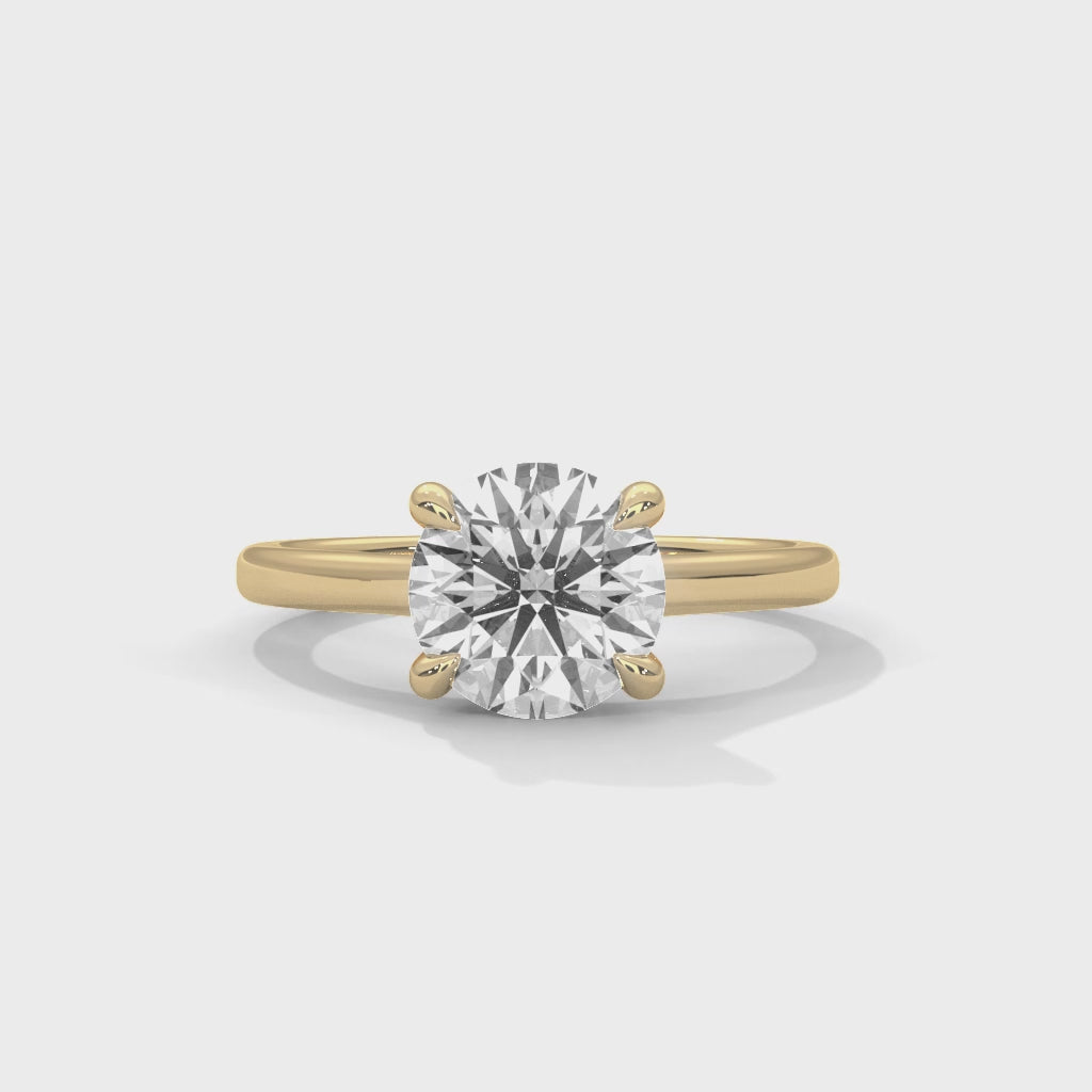 14K Yellow Gold 18K Yellow Gold Round