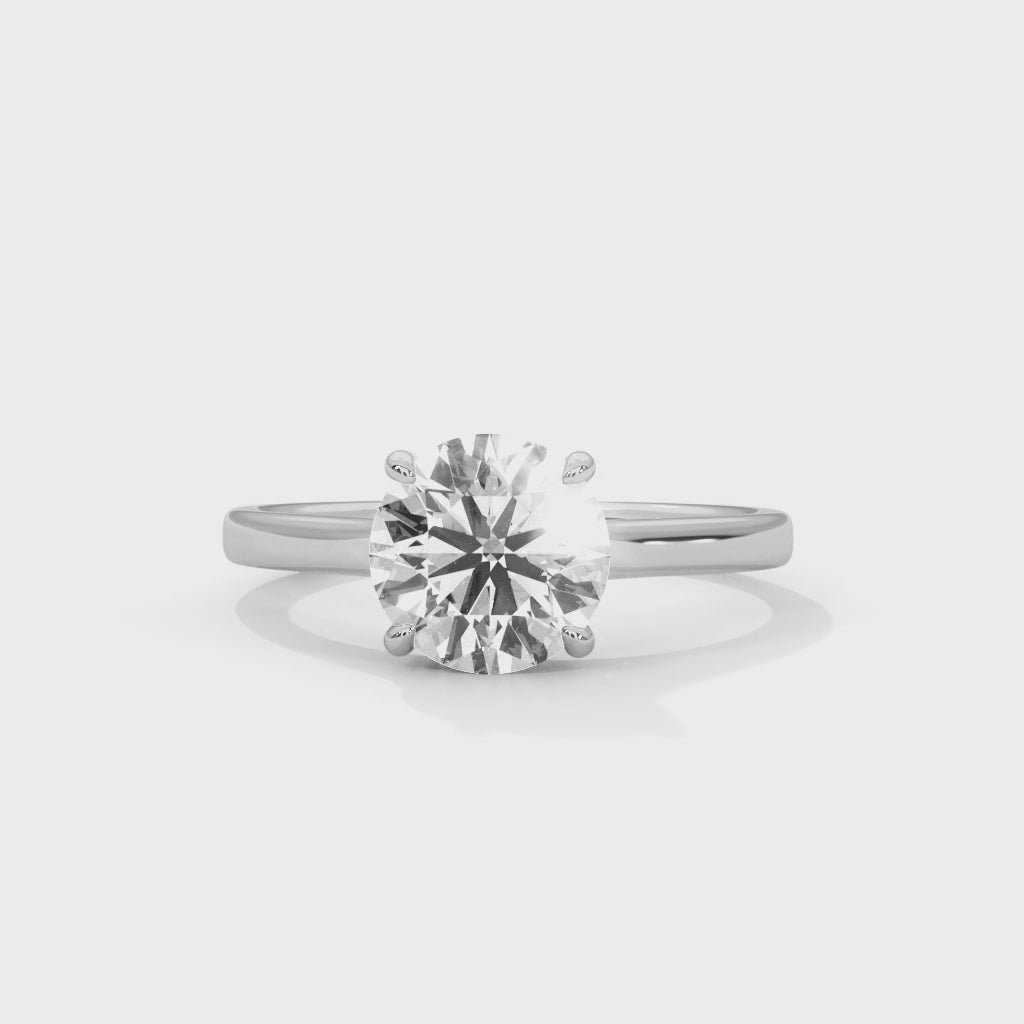 14K White Gold 18K White Gold Platinum Round