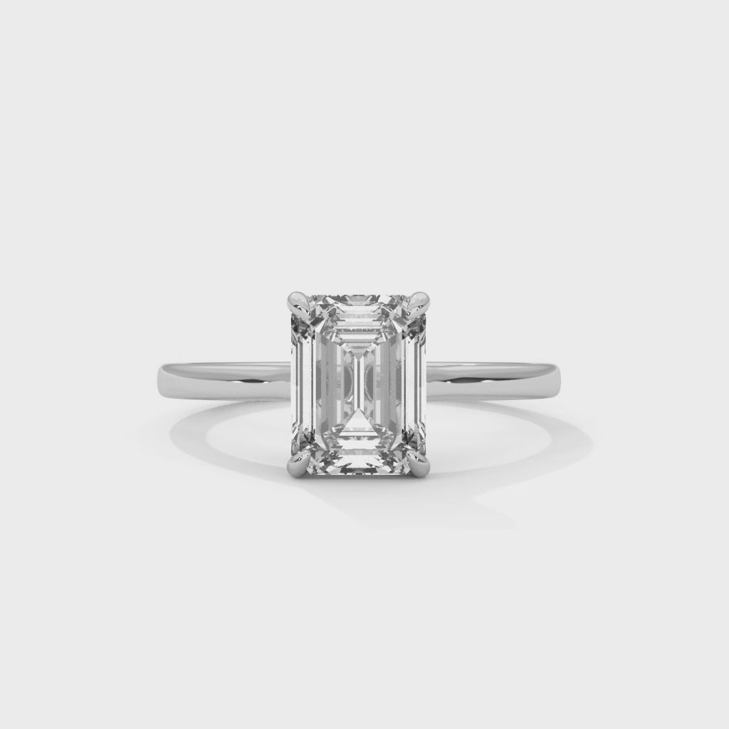 14K White Gold 18K White Gold Platinum Emerald